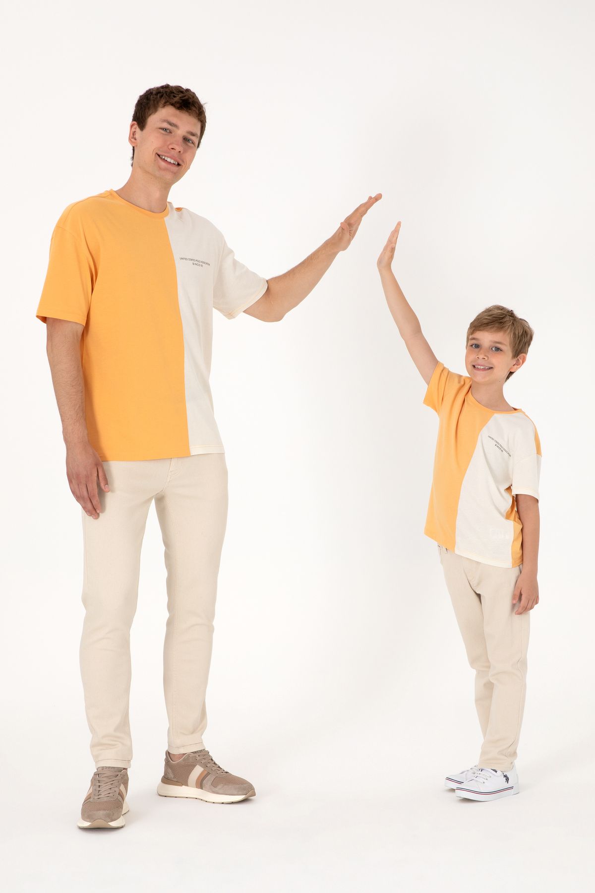 U.S. Polo Assn. Erkek Comfort Fit Bisiklet Yaka Turuncu Tişört 50306903-VR202