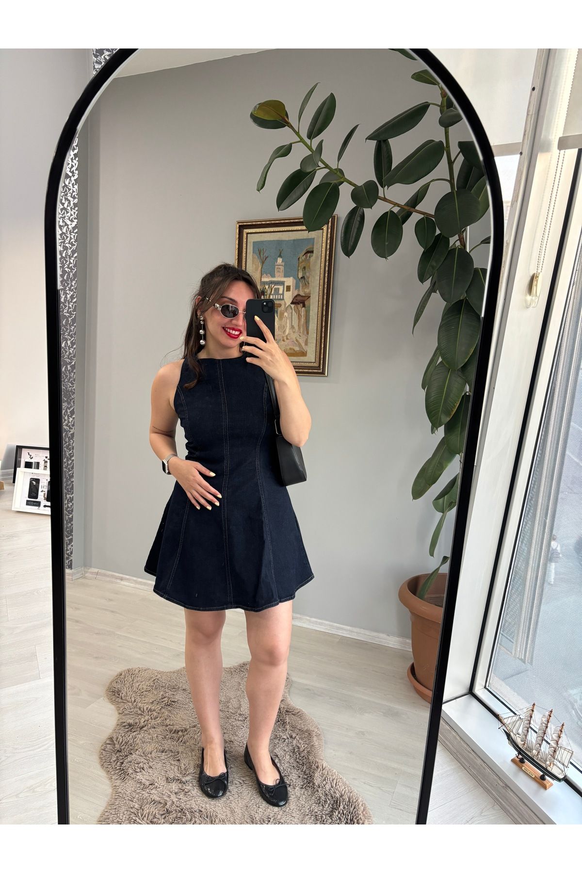 Pircha Kadın Kısa Kot Elbise Lacivert