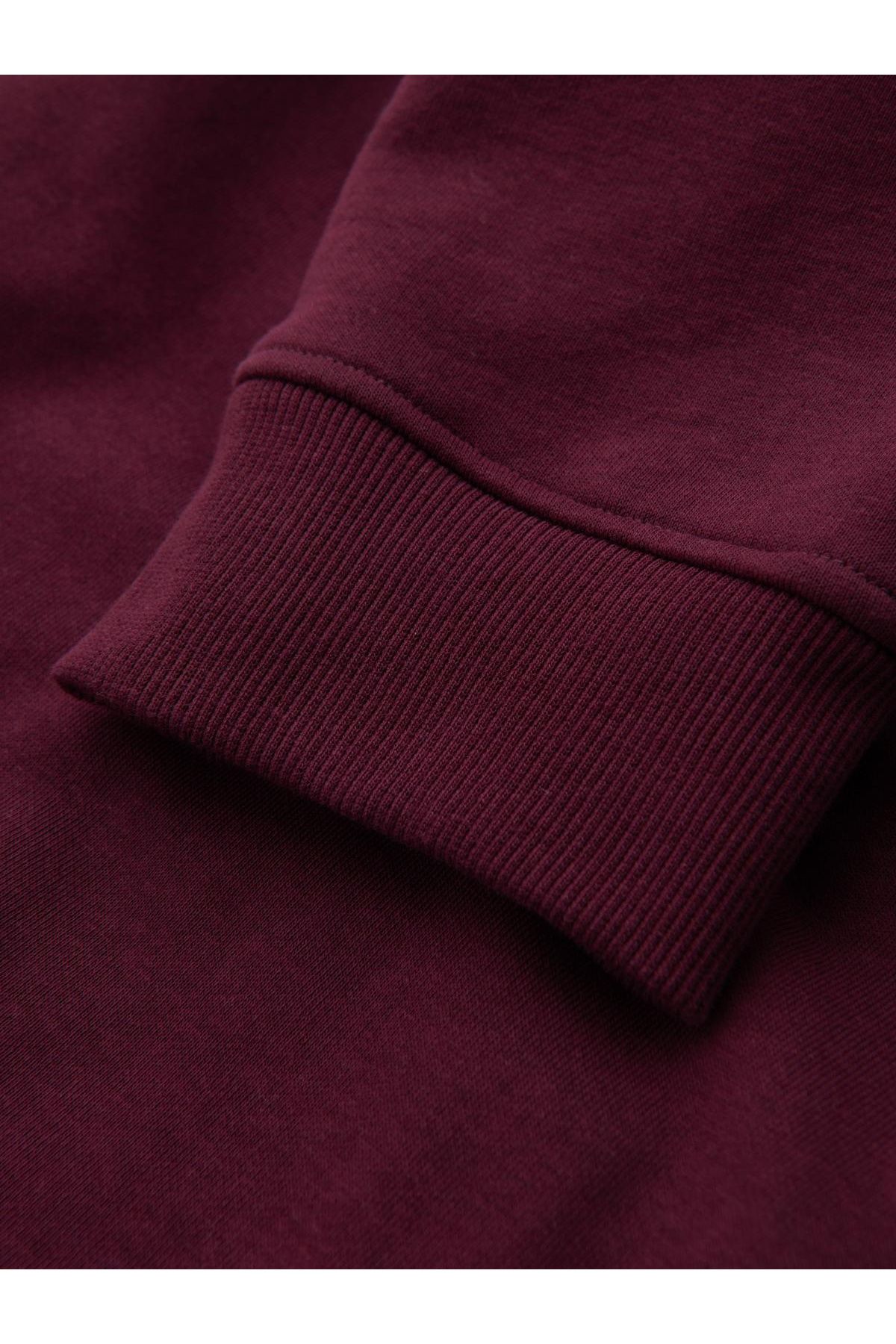 OMBRE-Herren BASIC Baumwoll-Jogginghose - Kastanienbraun V3 OM-PABS-0174 M 10