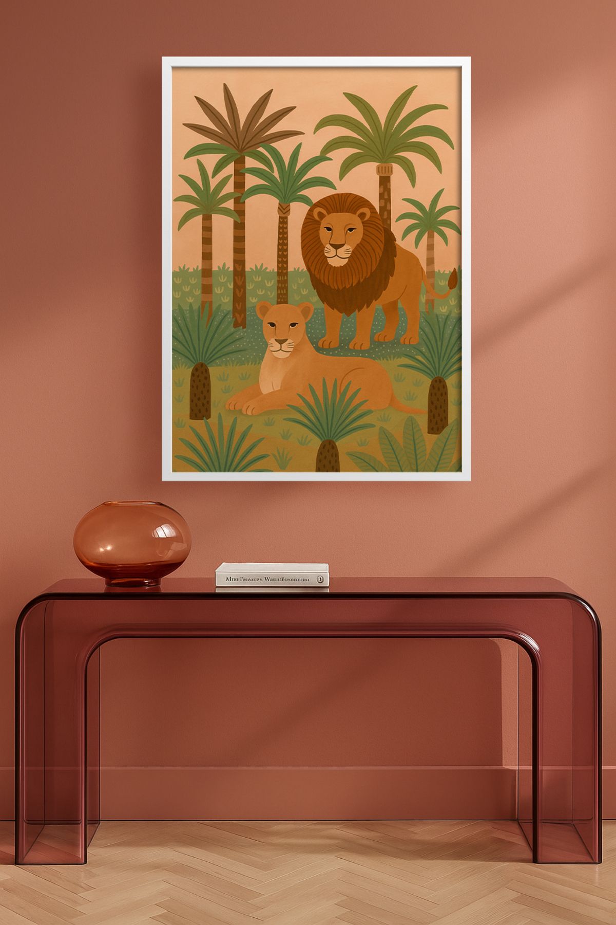 HOMEPACK Tekli Ahşap Çerçeveli Tablo Tek Parça Poster Tablo TK/KARINA16