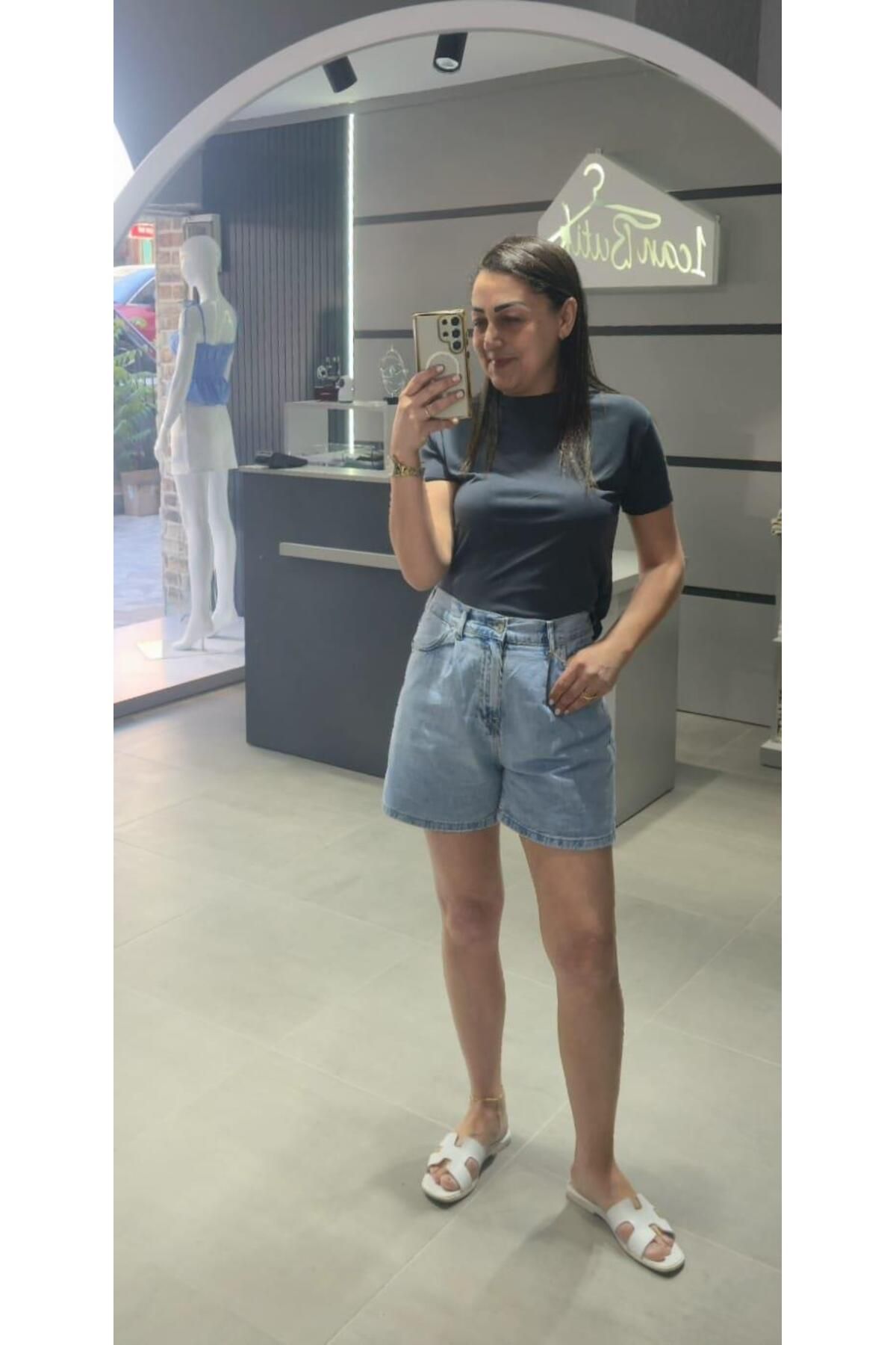 Basic & me LACİVERT MODAL KUMAŞ TİŞÖRT