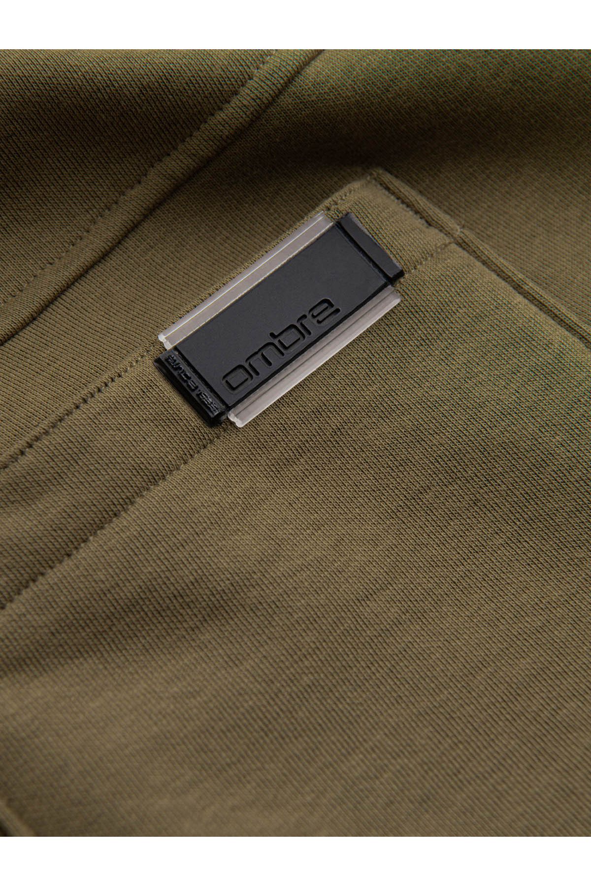 OMBRE-Herren BASIC Baumwoll Jogger Sweatpants - Oliv V2 OM-PABS-0174 XL 8