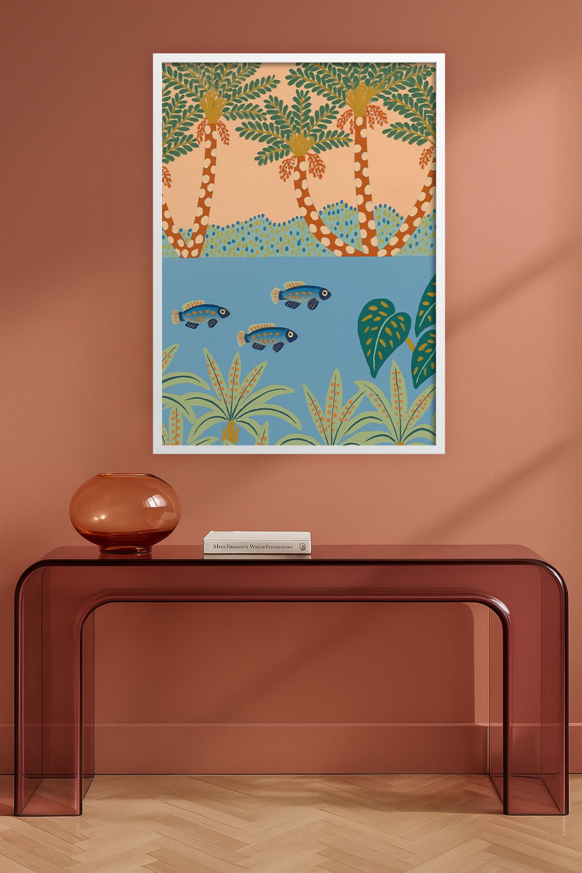 HOMEPACK Tekli Ahşap Çerçeveli Tablo Tek Parça Poster Tablo TK/KARINA19