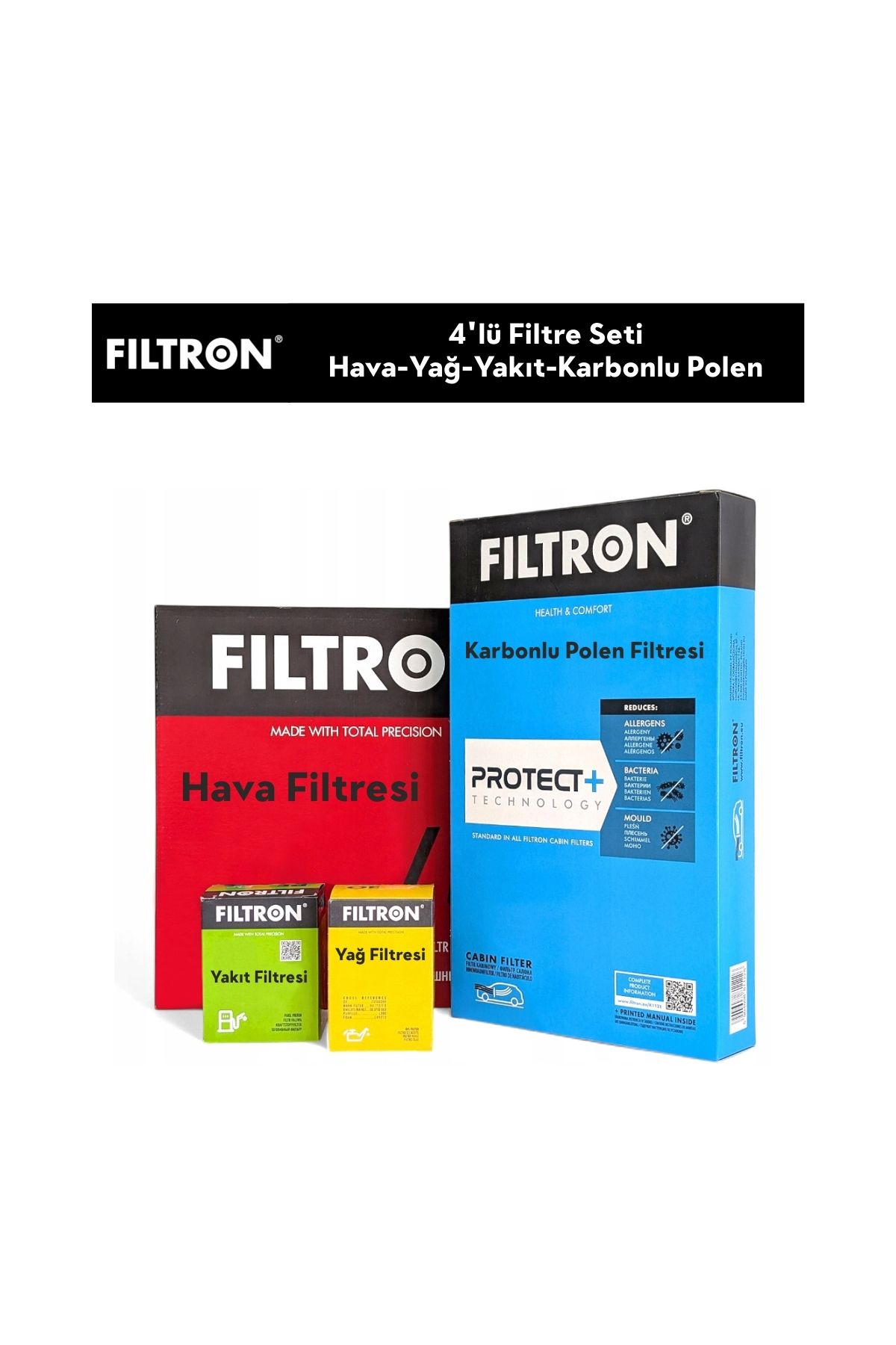 Filtron Citroen C3 1.6 HDİ Filtre Bakım Seti 4'Lü 2010-2011 FILTRON FI115172K