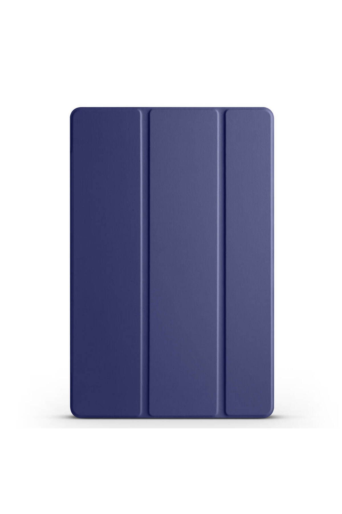 The Bear Case Galaxy Tab A9 Plus Uyumlu TBC Smart Cover Standlı 1-1 Kılıf-Lacivert