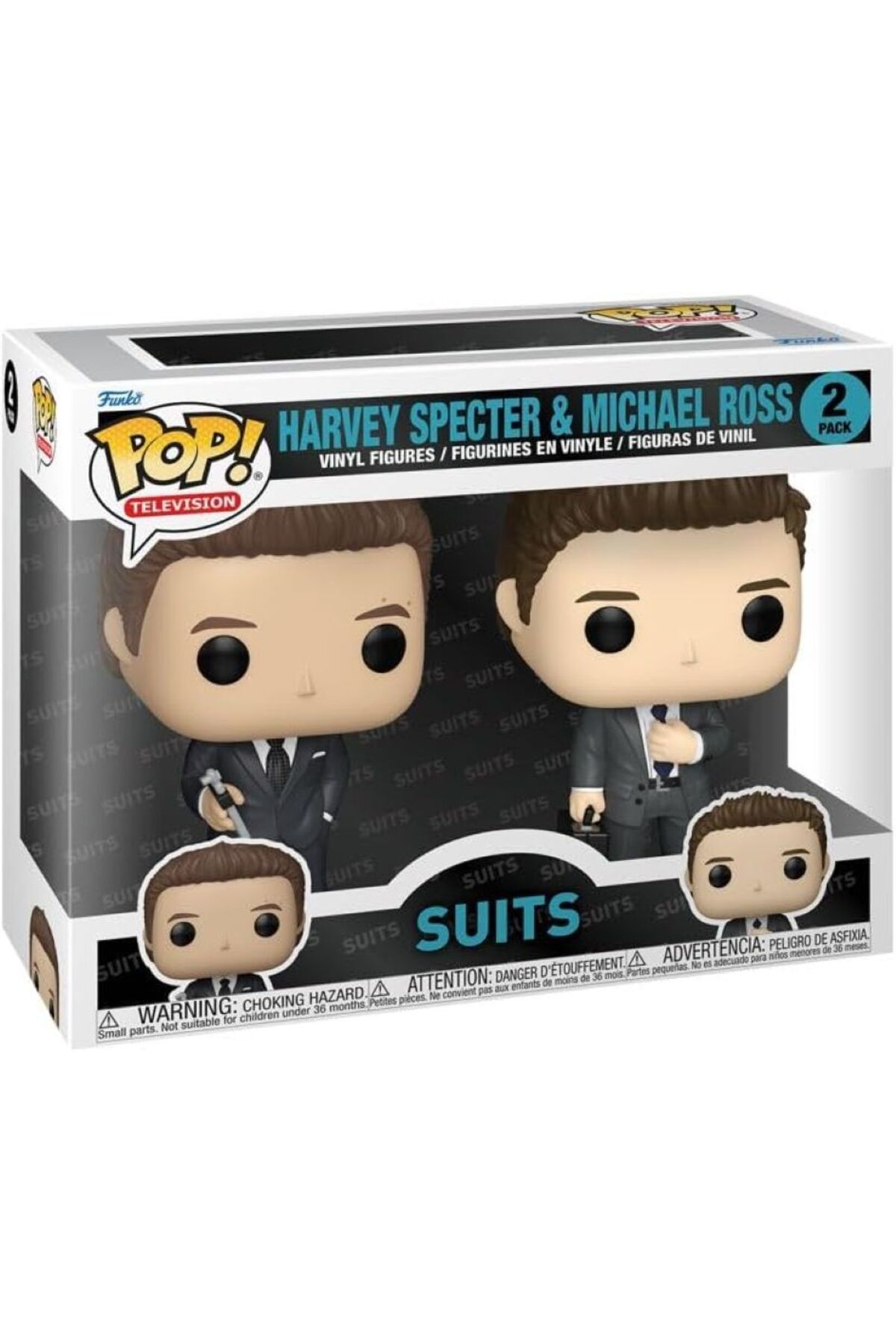 Funko Pop! Suits Harvey Spector & Michael 2'li Paket, Koleksiyonluk Vinil Figür