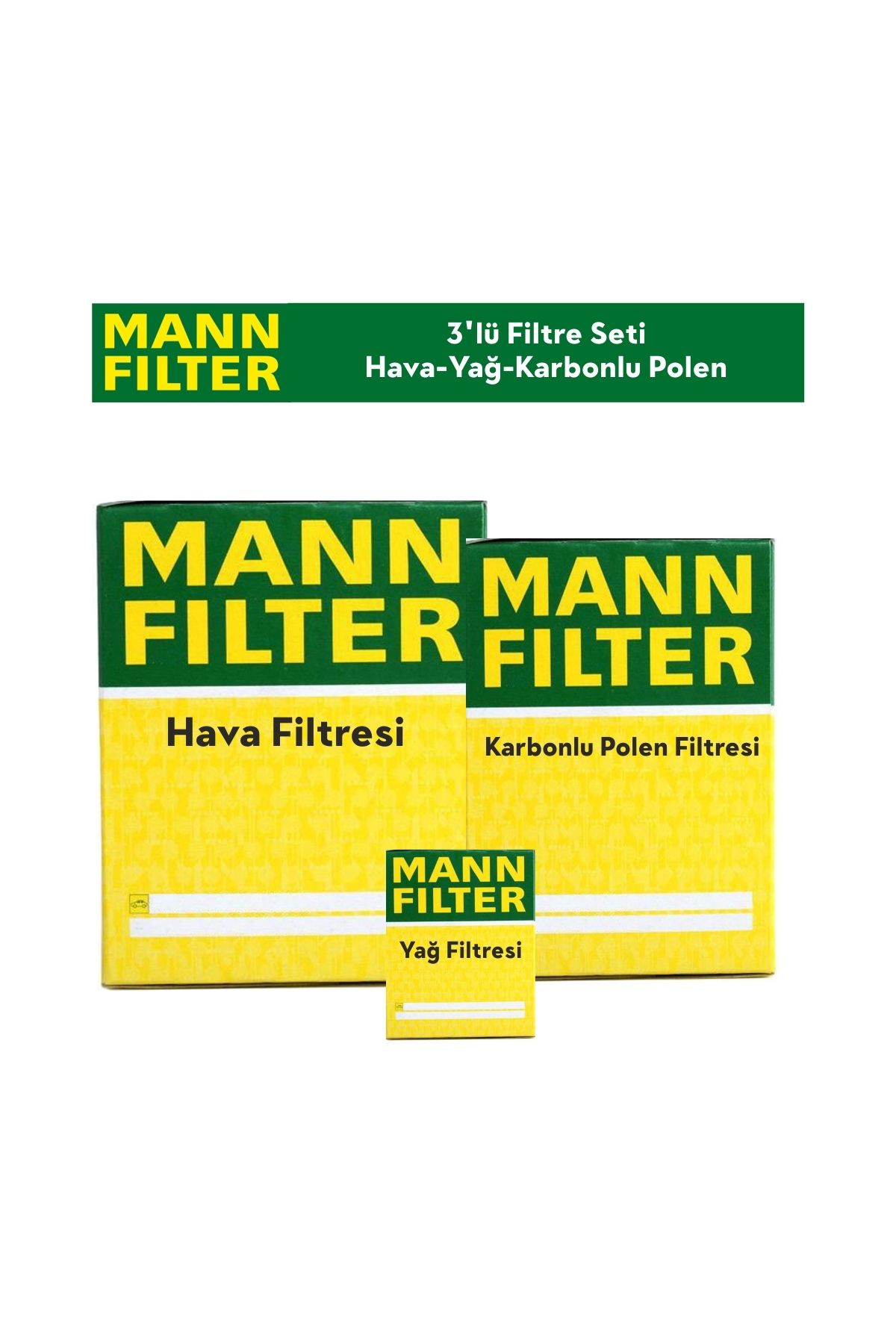 MANN Peugeot 207 1.6 HDİ Filtre Bakım Seti 3'Lü 2006-2011 MANN BS115487K