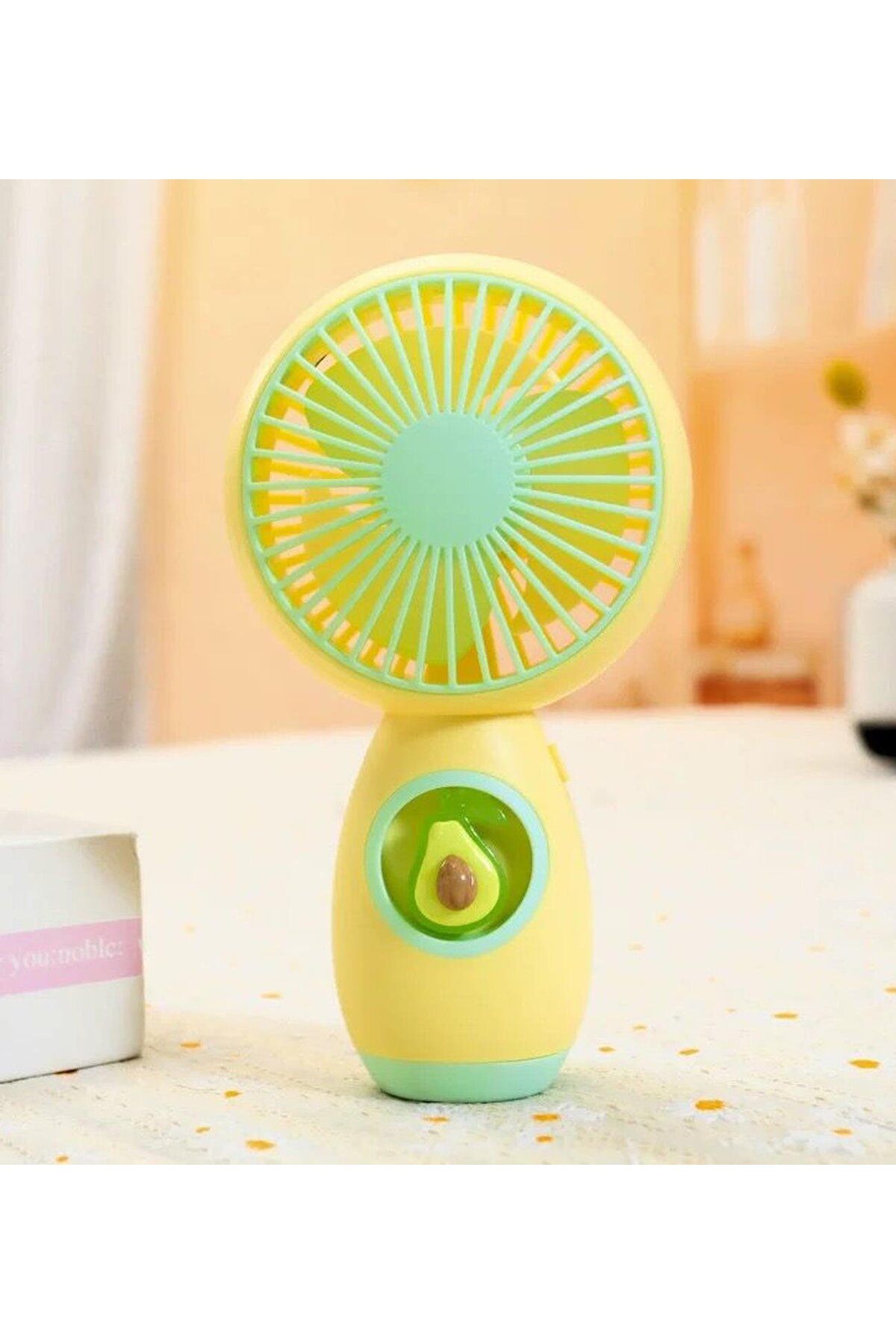 Gift Moda Tek Kademeli Renkli Mini Şarjlı El Fanı