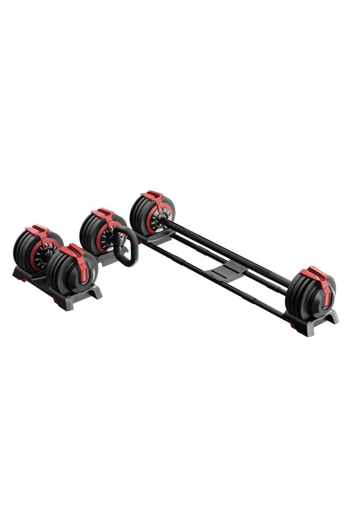 SerenityHaven Mekanik Ayarlı 24KG Dambıl, Kettlebell, Barfiks Seti (3ü1 Arada)