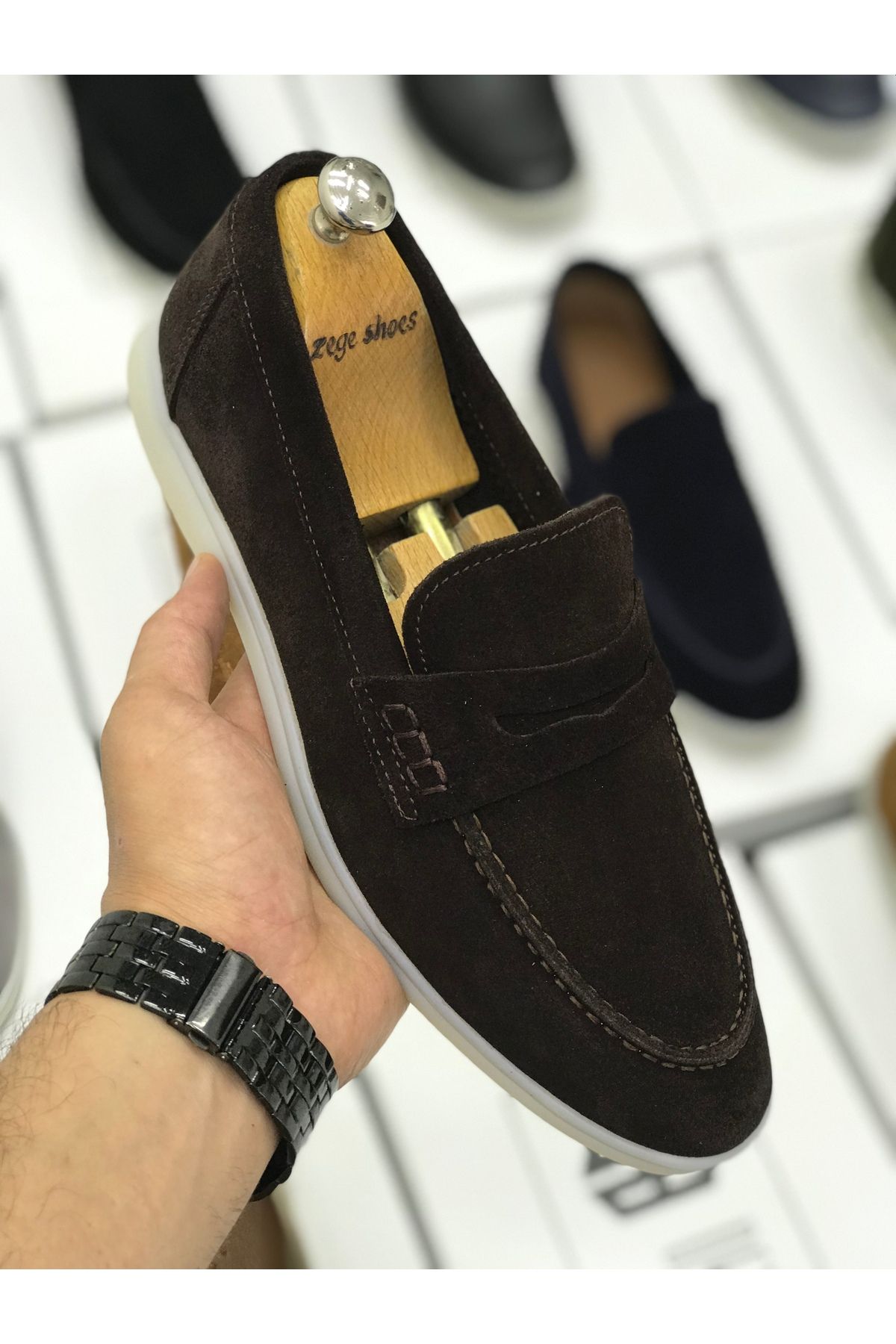 Zegeshoes Yeni Sezon LP Hakiki Deri Ortopedik Loafer Casual Ayakkabı(kendi numaranızı tercih ediniz) Günlük