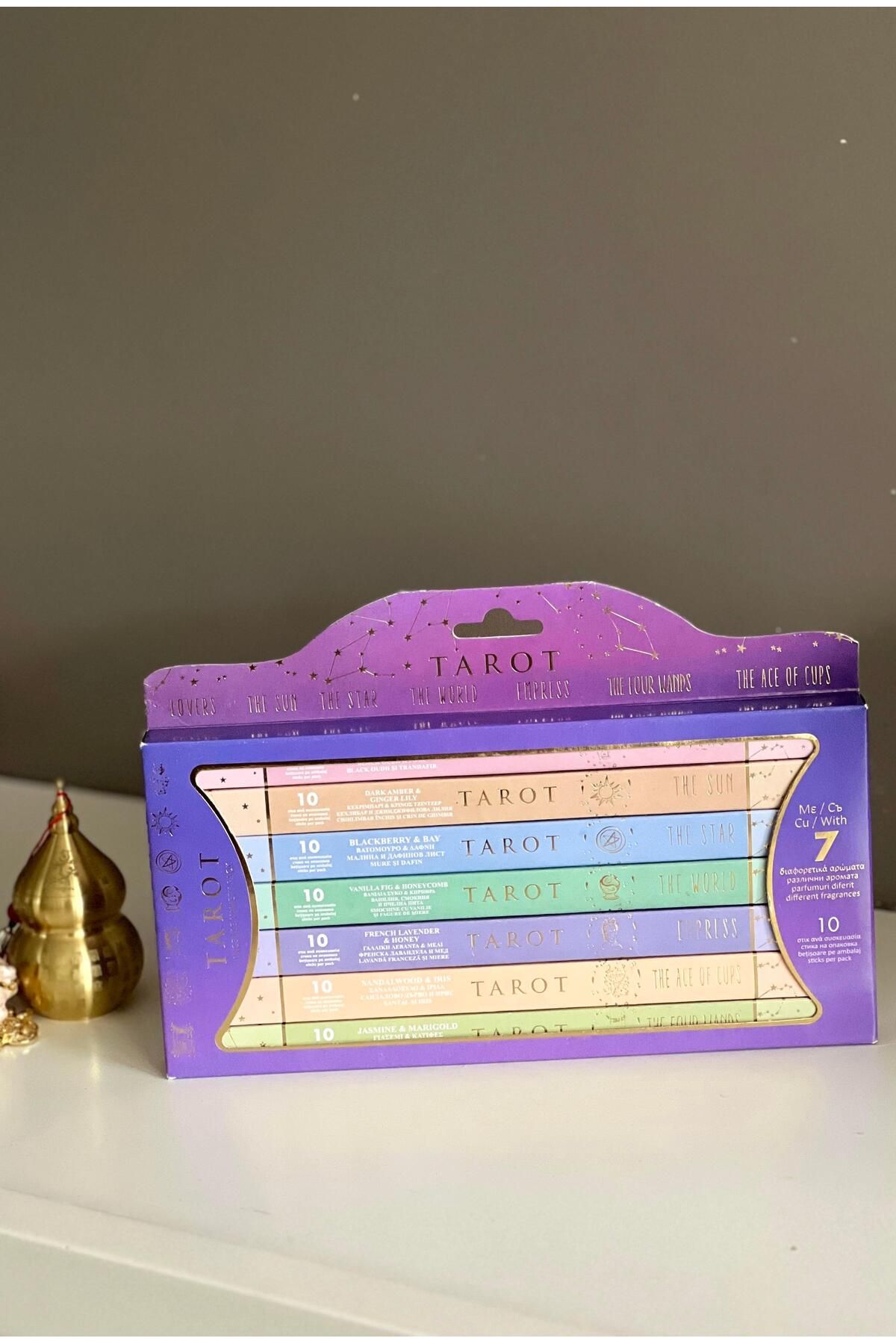 Miamantra Tarot Temalı 7 Kutu Tütsü Seti/7'li Set Karışık Tarot Tütsüsü