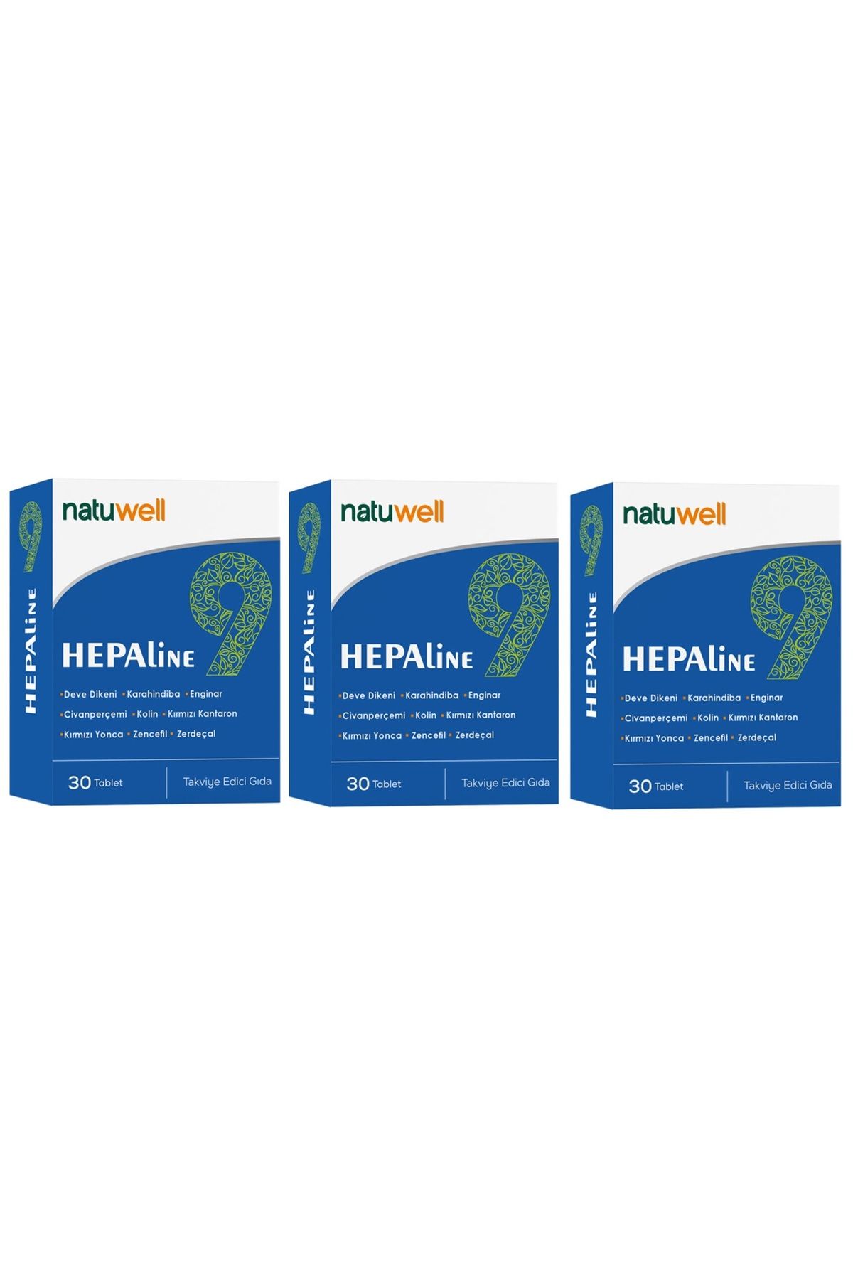 Natuwell 3' lü Natuwell Hepaline 30 Tablet