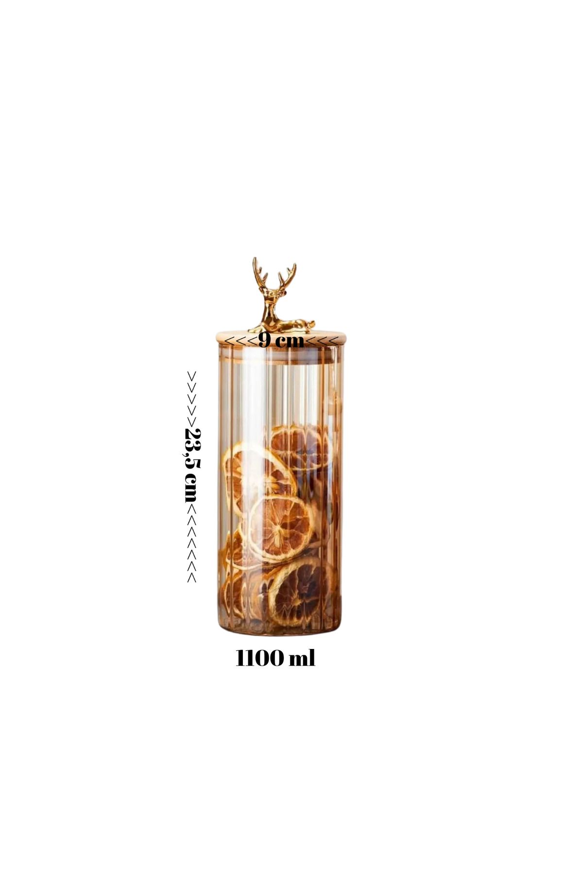 Grossberg Coffee Bambu Kapaklı Vakumlu Borosilikat Cam 1100 ml