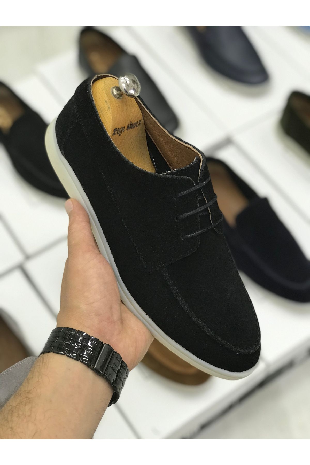 Zegeshoes Yeni Sezon LP Hakiki Deri Bağlı Ortopedik Loafer Casual Ayakkabı(kendi numaranızı tercih ediniz)