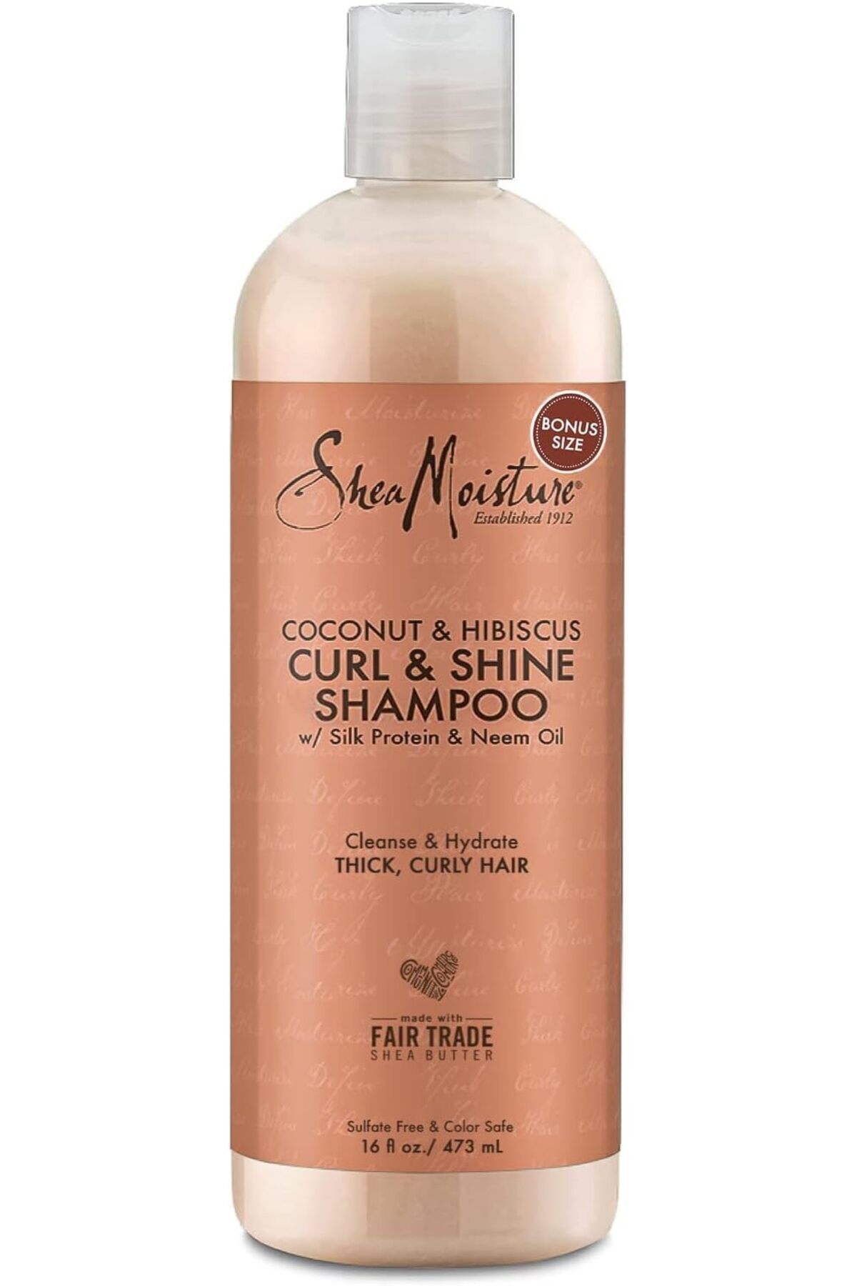 Shea Moisture-Coconut and Hibiscus Curl and Shine Shampoo, 437 ml 1