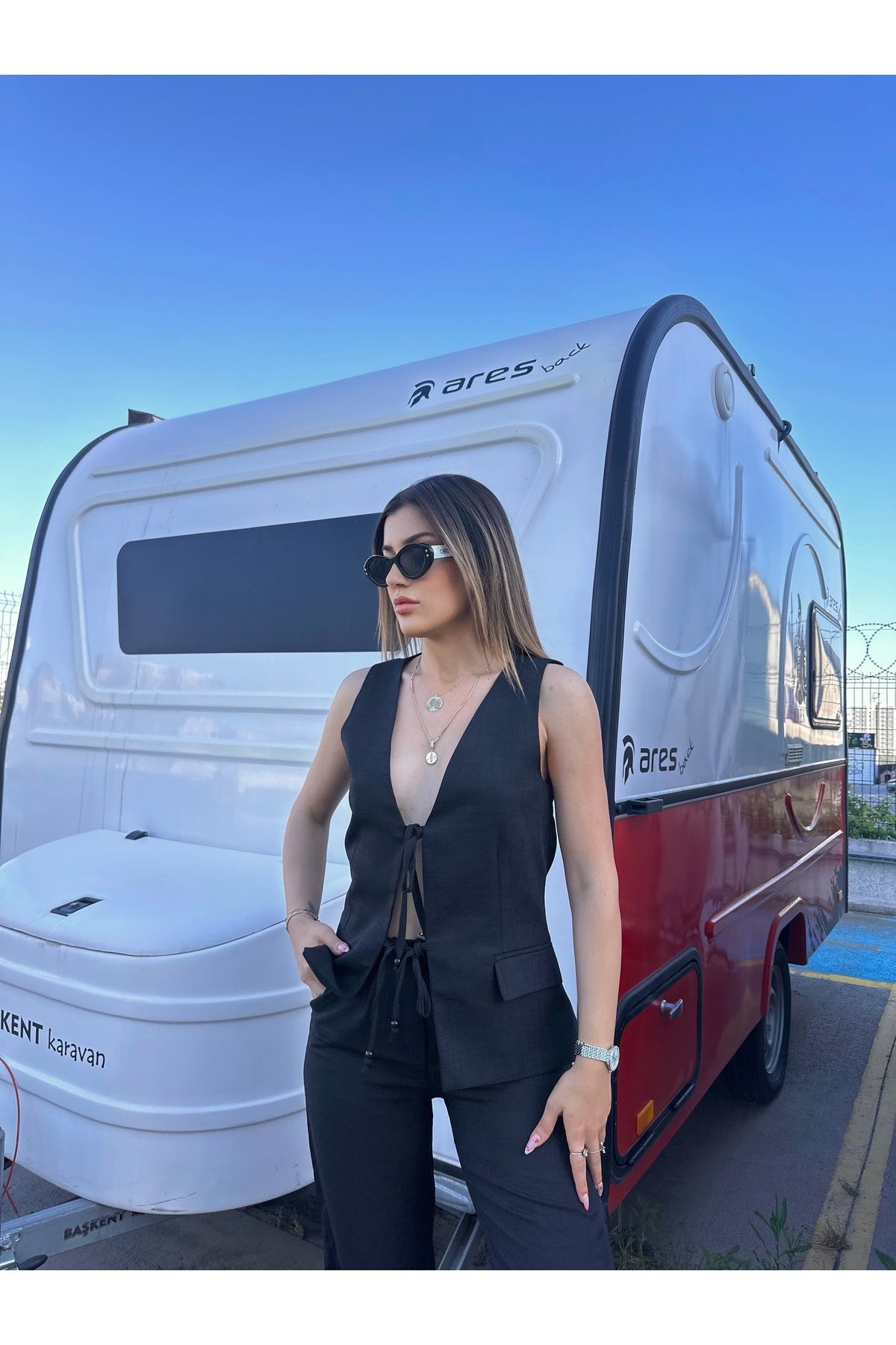 imrayboutique Kadın Bağlama Detaylı İkili Takım