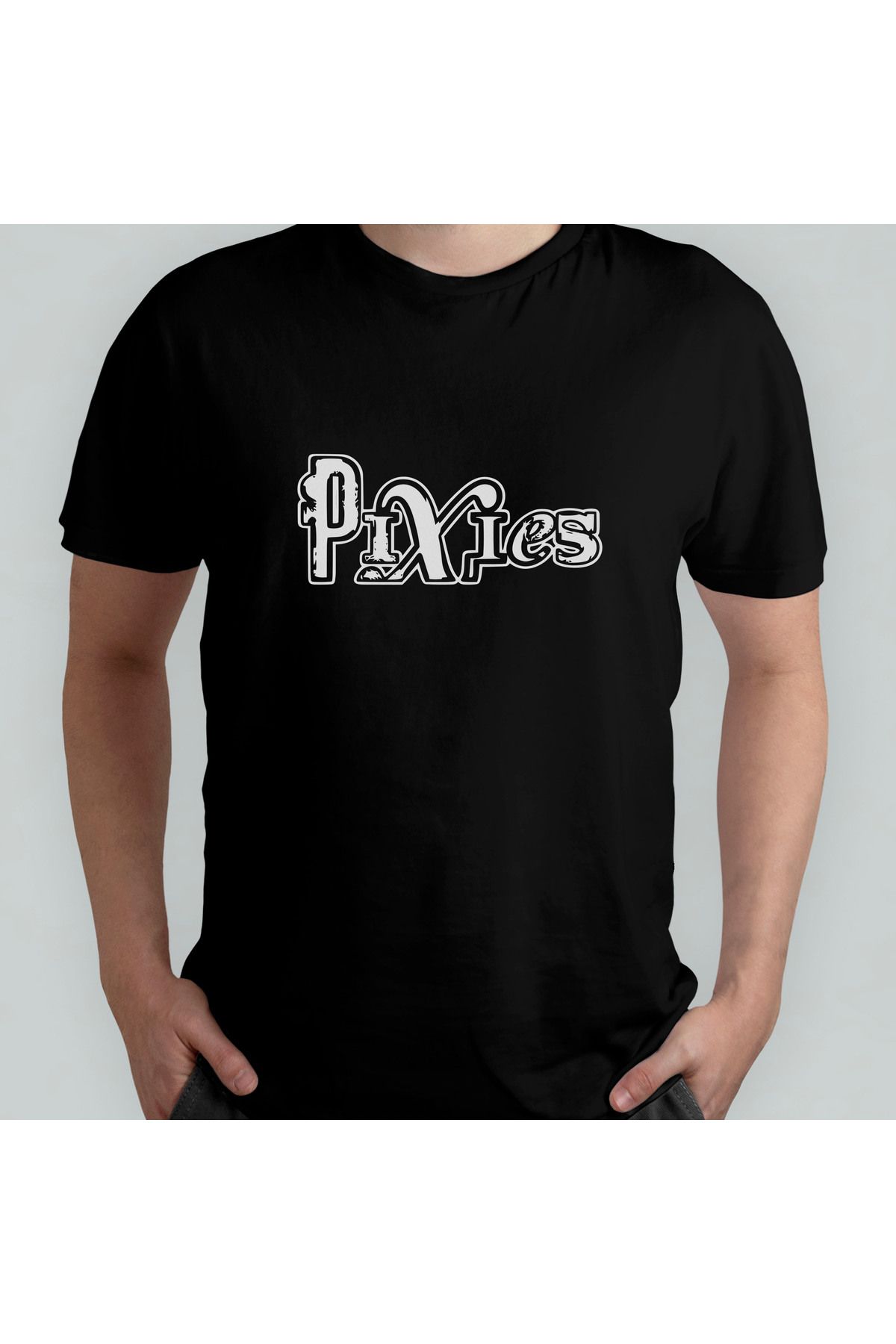 Pixxa Pixies Punk Rock Unisex %100 Pamuklu Bisiklet Yaka T-Shirt Model 1