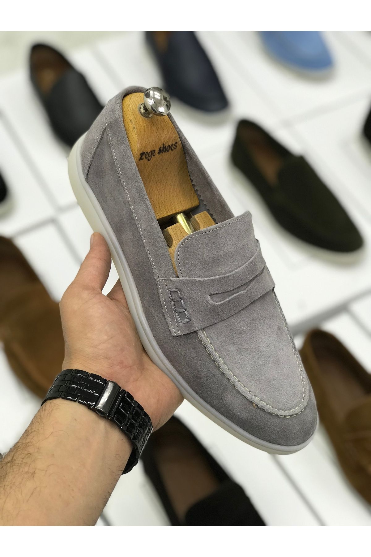 Zegeshoes Yeni Sezon LP Hakiki Deri Ortopedik Loafer Casual Ayakkabı(kendi numaranızı tercih ediniz) Günlük