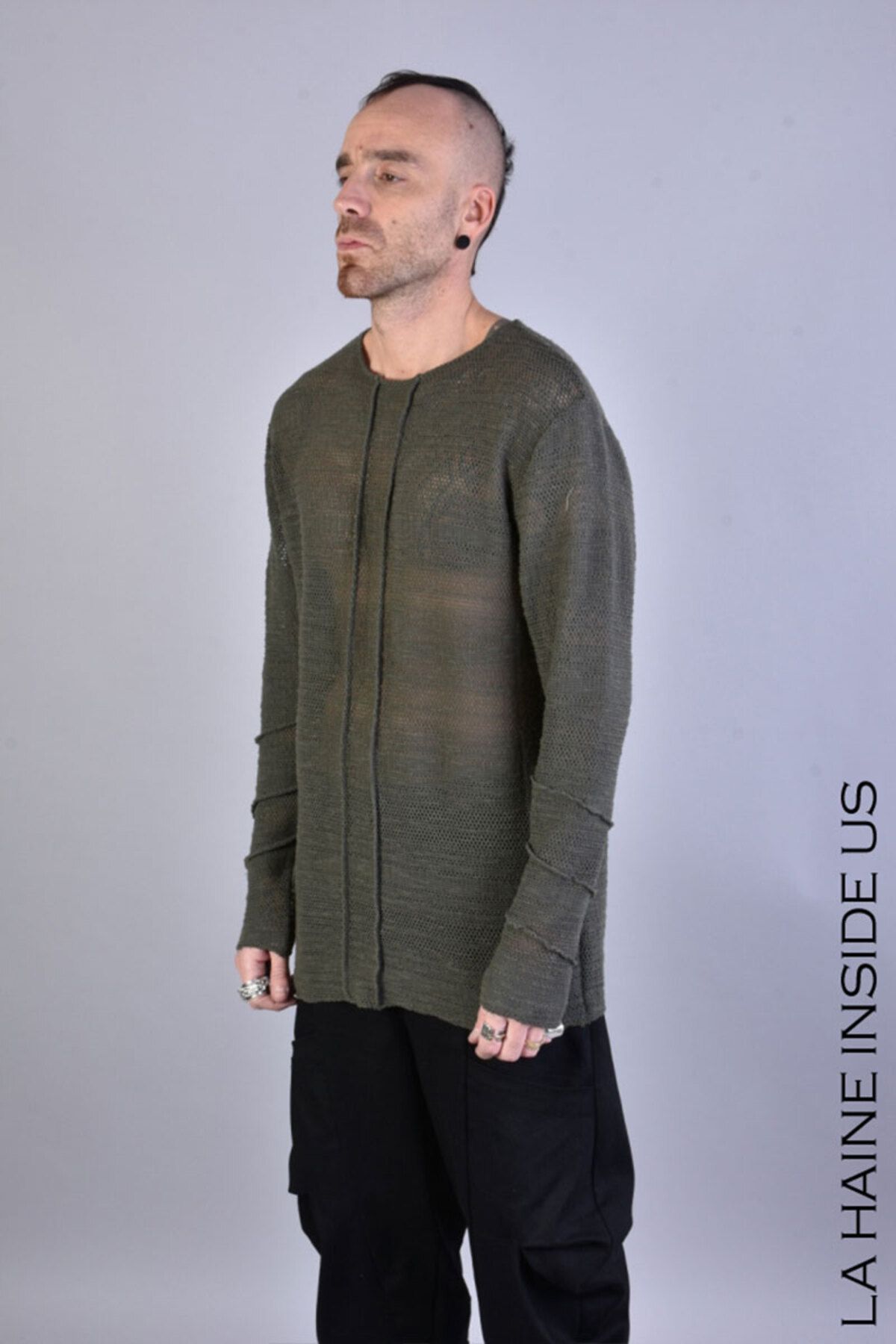 La Haine Inside Us-REGULAR NET BLOUSE - LA HAINE INSIDE US - BLACK, M 2