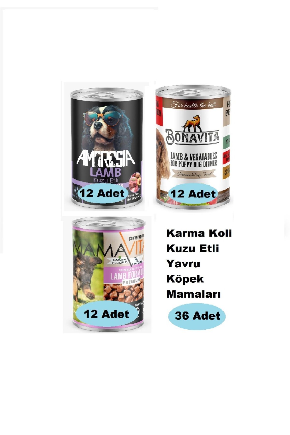 bonavitaa Karma Koli Kuzu Etli Yavru Köpek Maması 36 Adet