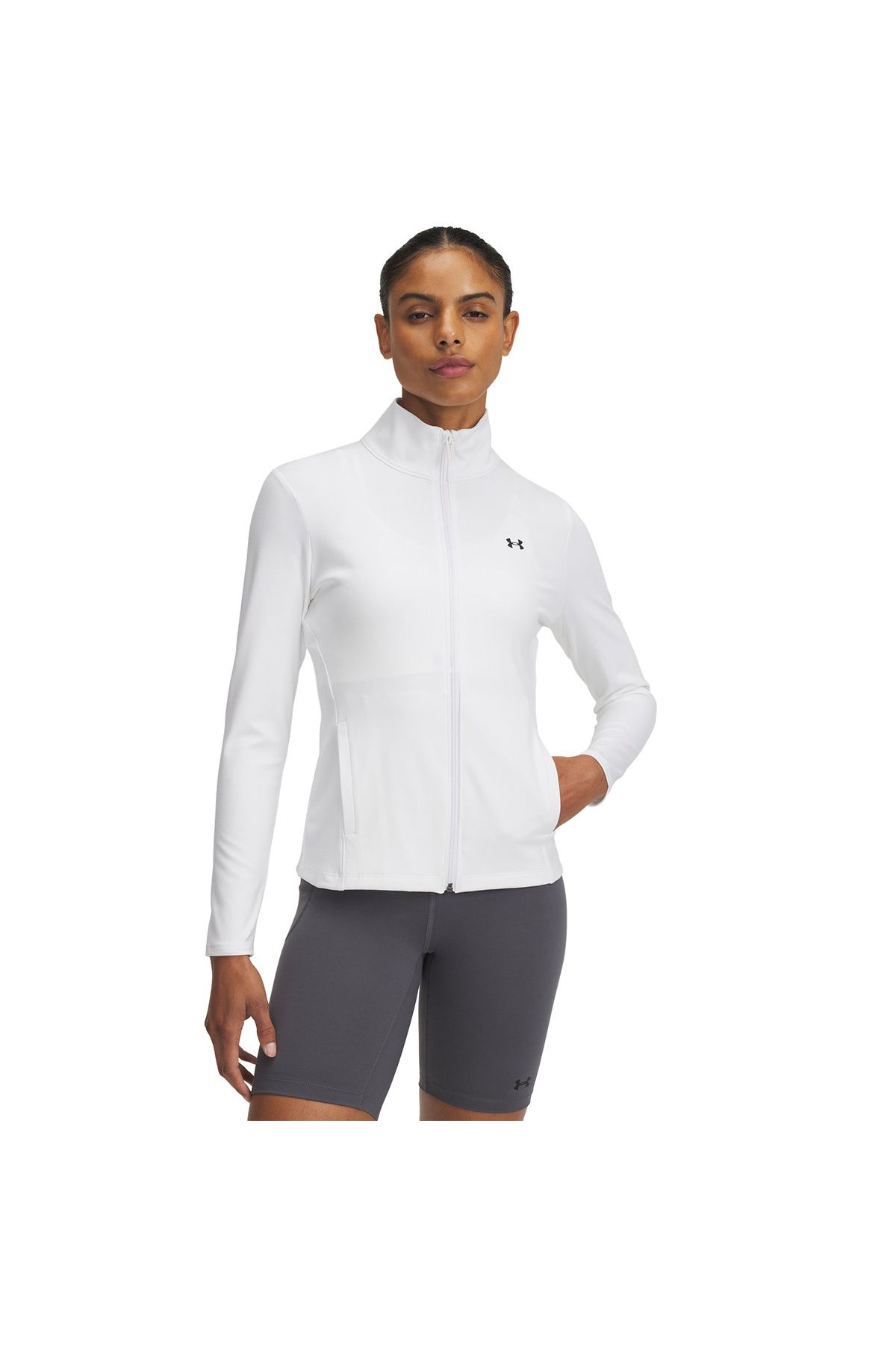 Under Armour Motion Emea Kadın Beyaz Yuvarlak Yaka Ceket