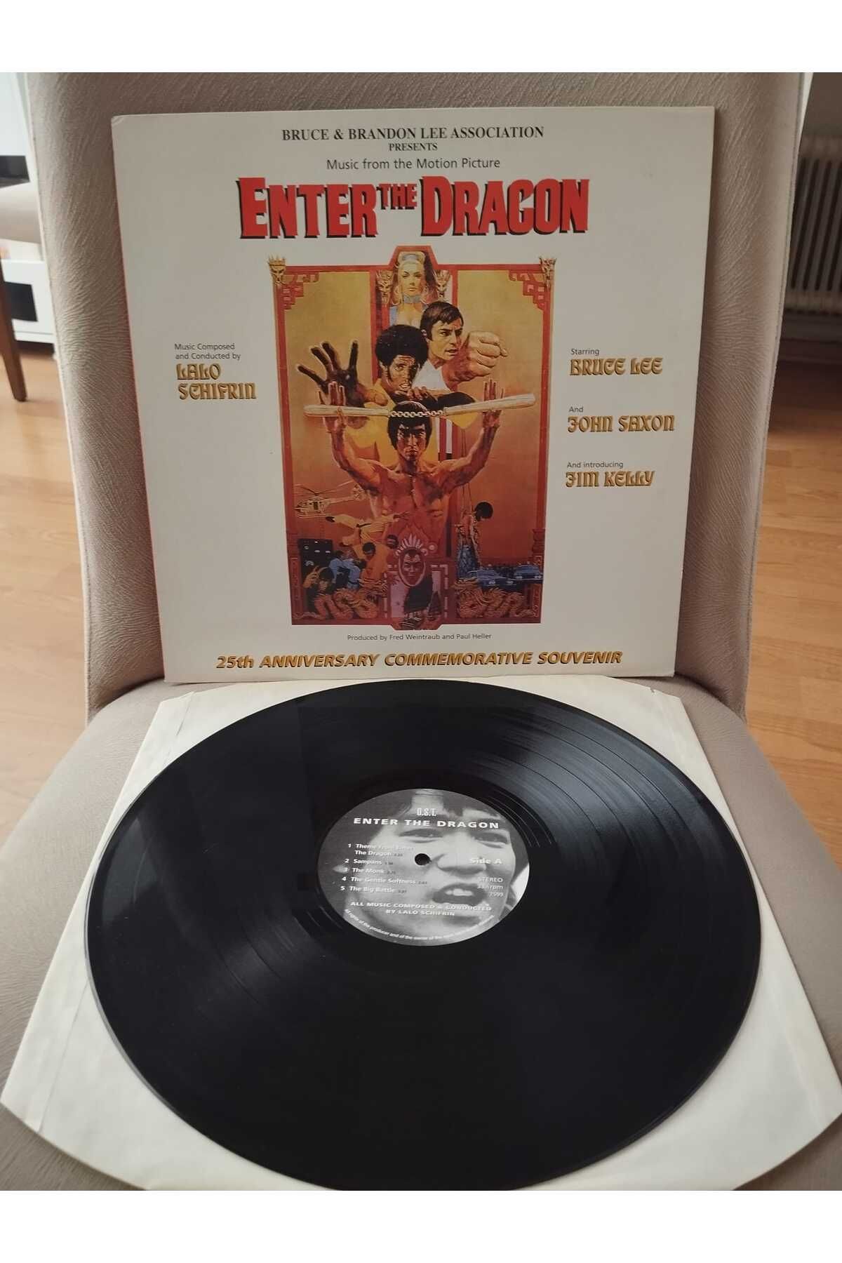 Plakperest LALO SCHIFRIN - Enter The Dragon / Ejderin 3 Fedaisi - 1998 İngiltere Basım LP Plak-2.el