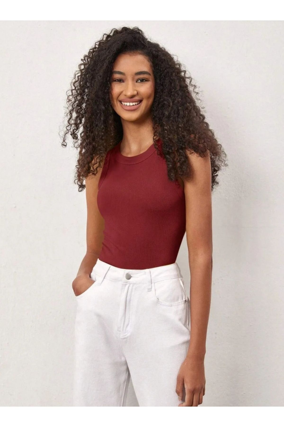 BNK Shop Halter yaka fitilli bluz crop top