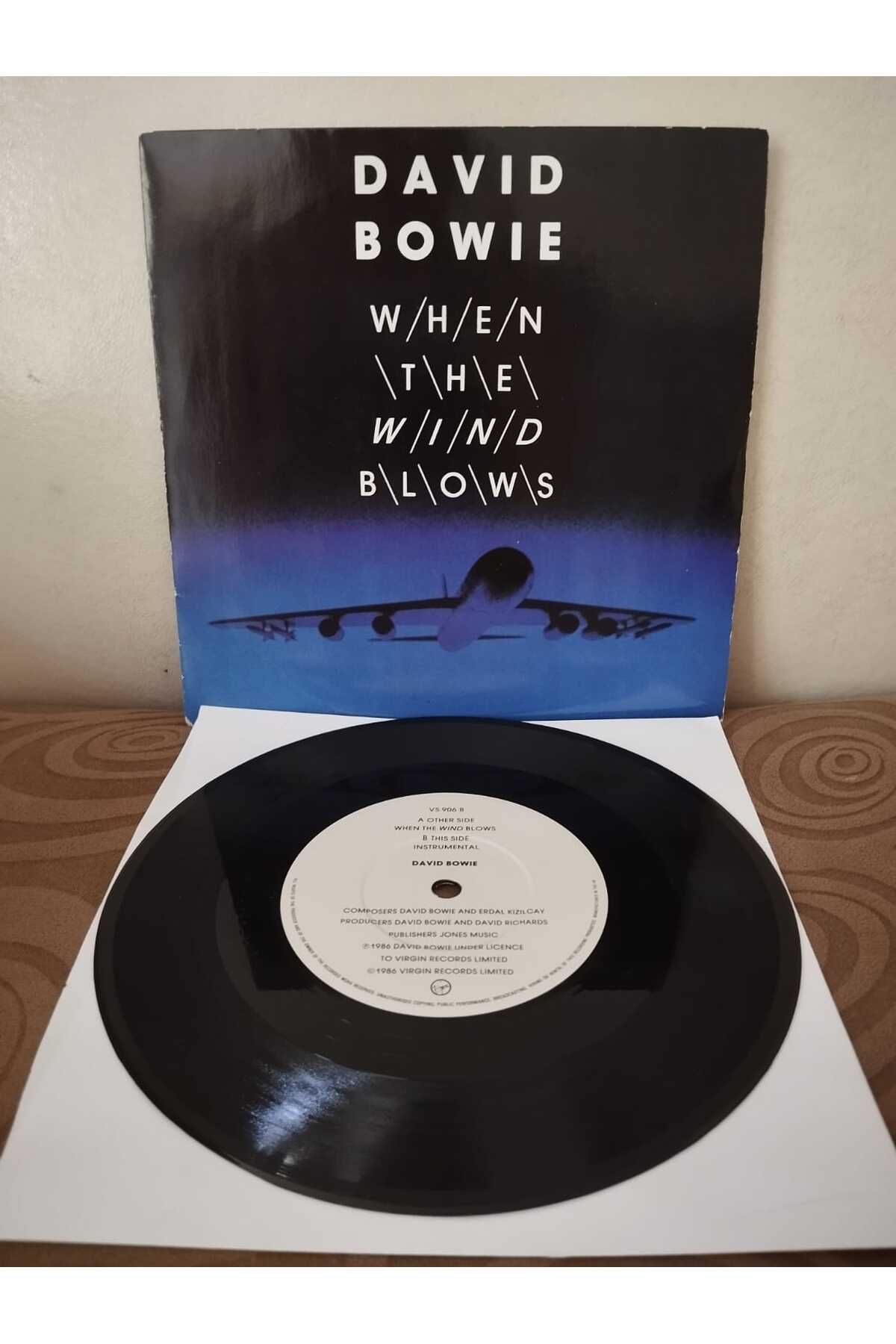 Plakperest David Bowie – When The Wind Blows - 1986 İngiltere Basım 45lik Plak-2.El