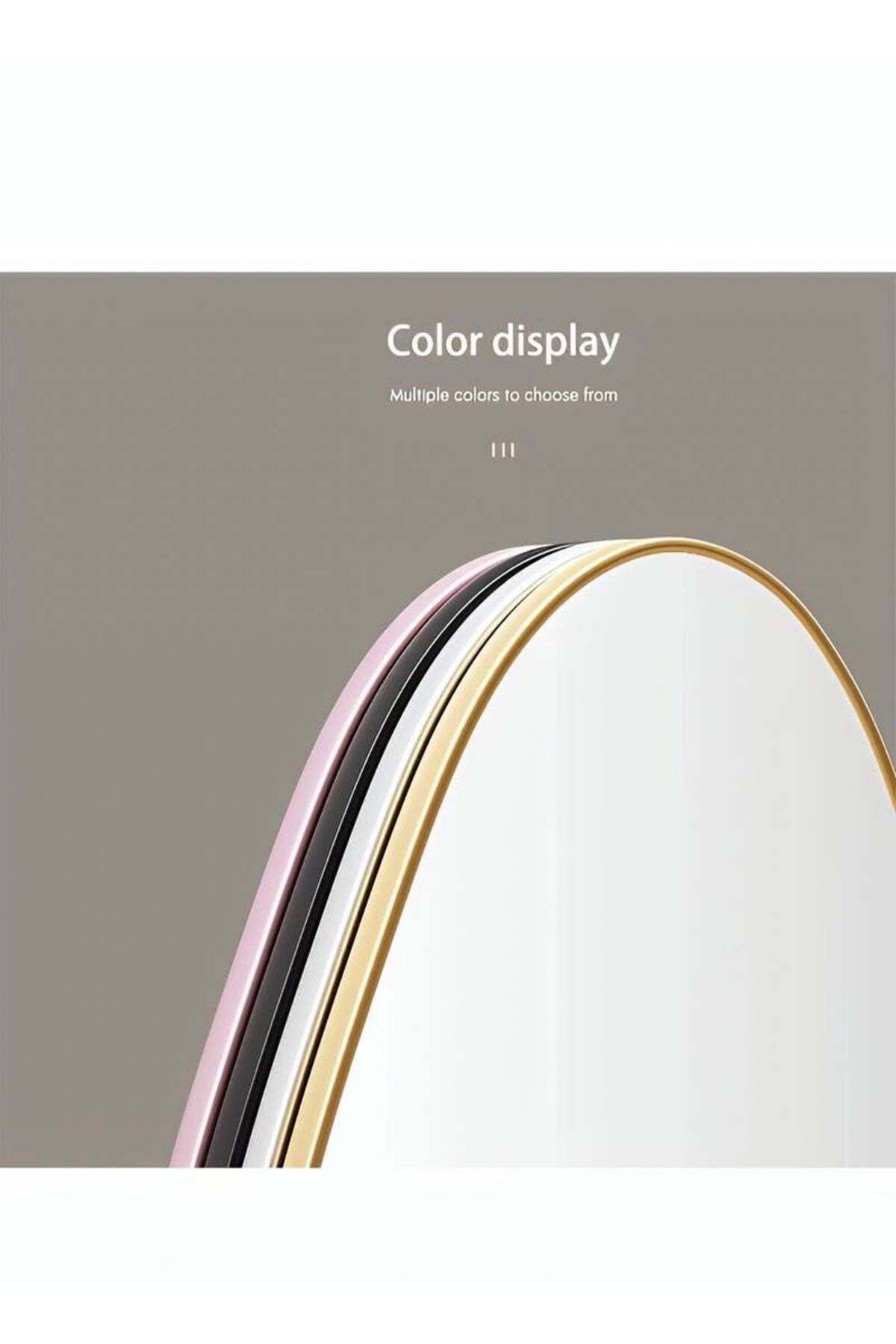 Taimi-Full Length Cloud Standing Mirror with Gold Frame and Tempered Glass for Wall and Floor 185x80cm 7