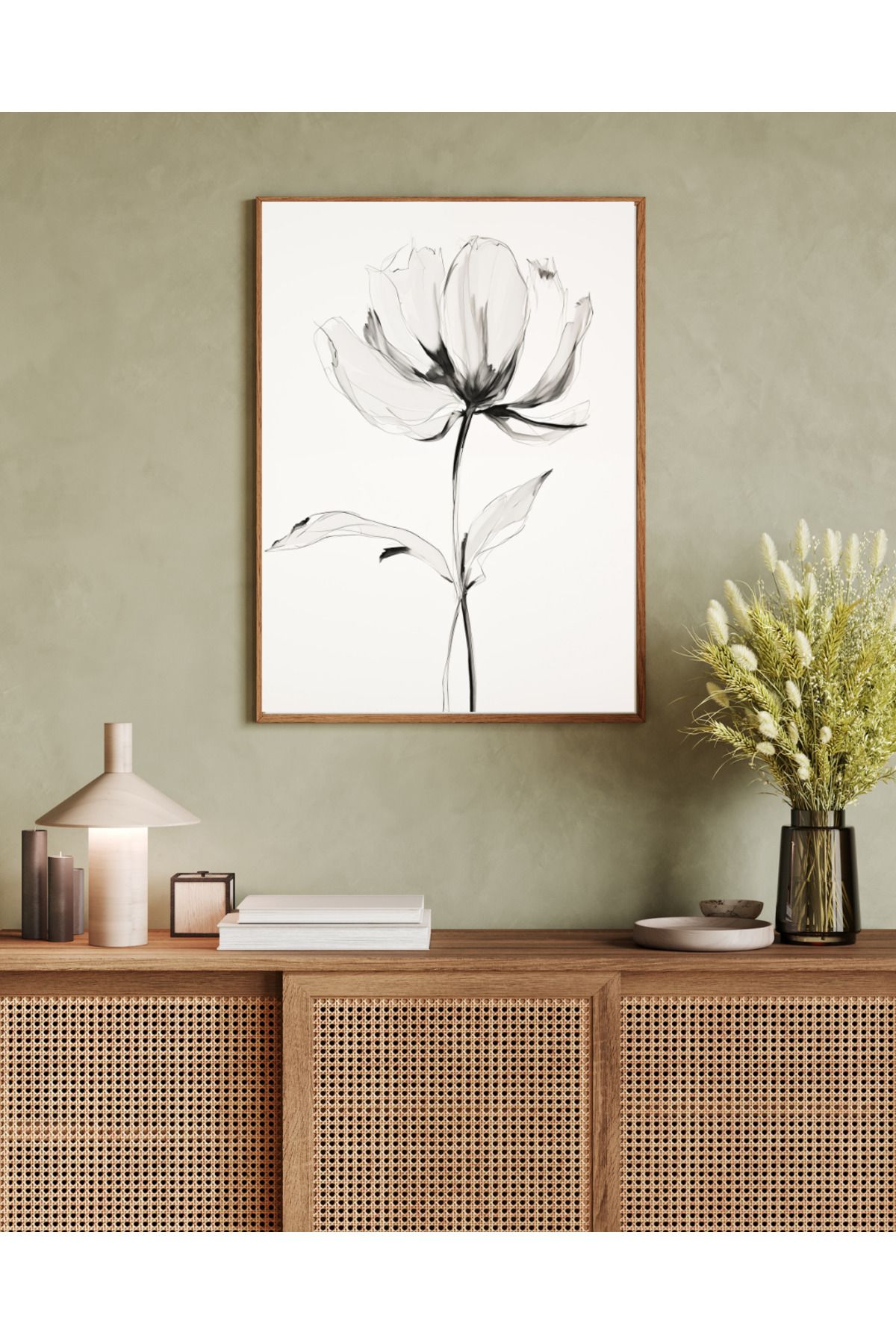 woodhomeworks tek parça salon ofis dekor tablo