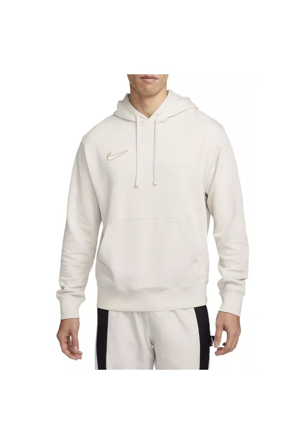 Nike Pullover Erkek Ekru Kapüşonlu Sweatshirt