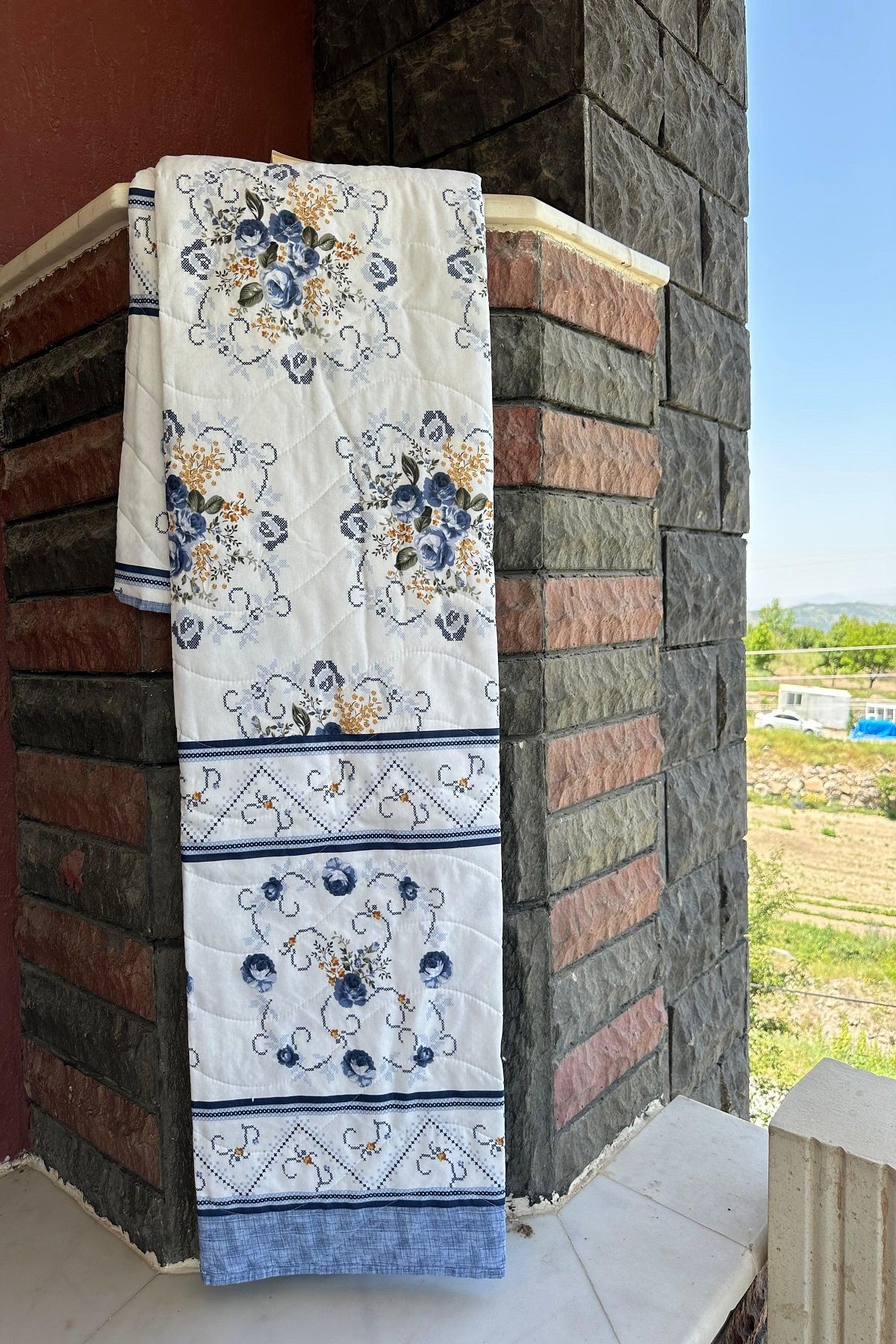Sofline Tek Kişilik Çok Amaçlı Pike, Yazlık Pike, Desenli Pike, Yatak Örtüsü (155x220cm)