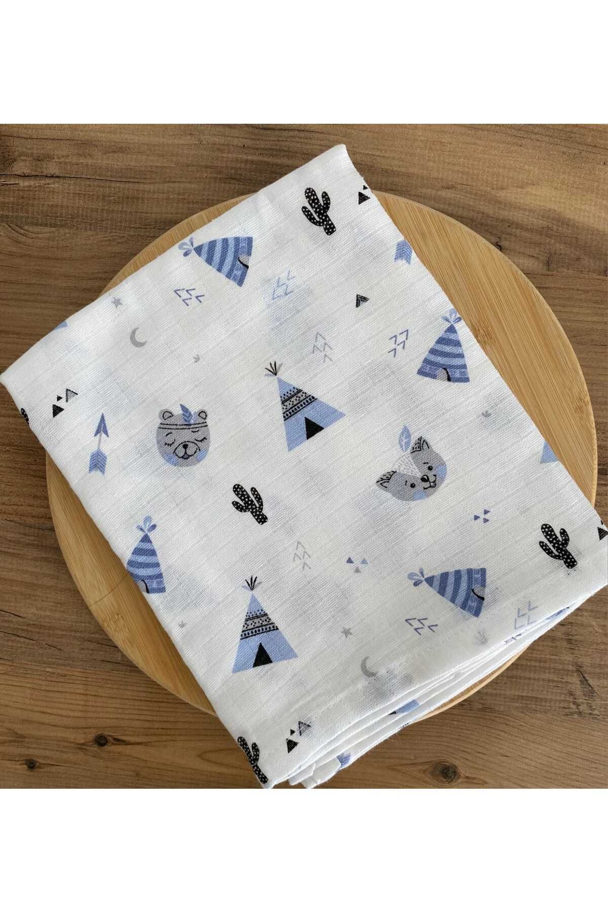 KAYRASTORETESETTÜR %100 Pamuklu 80x100 Bebek Müslin Battaniyesi