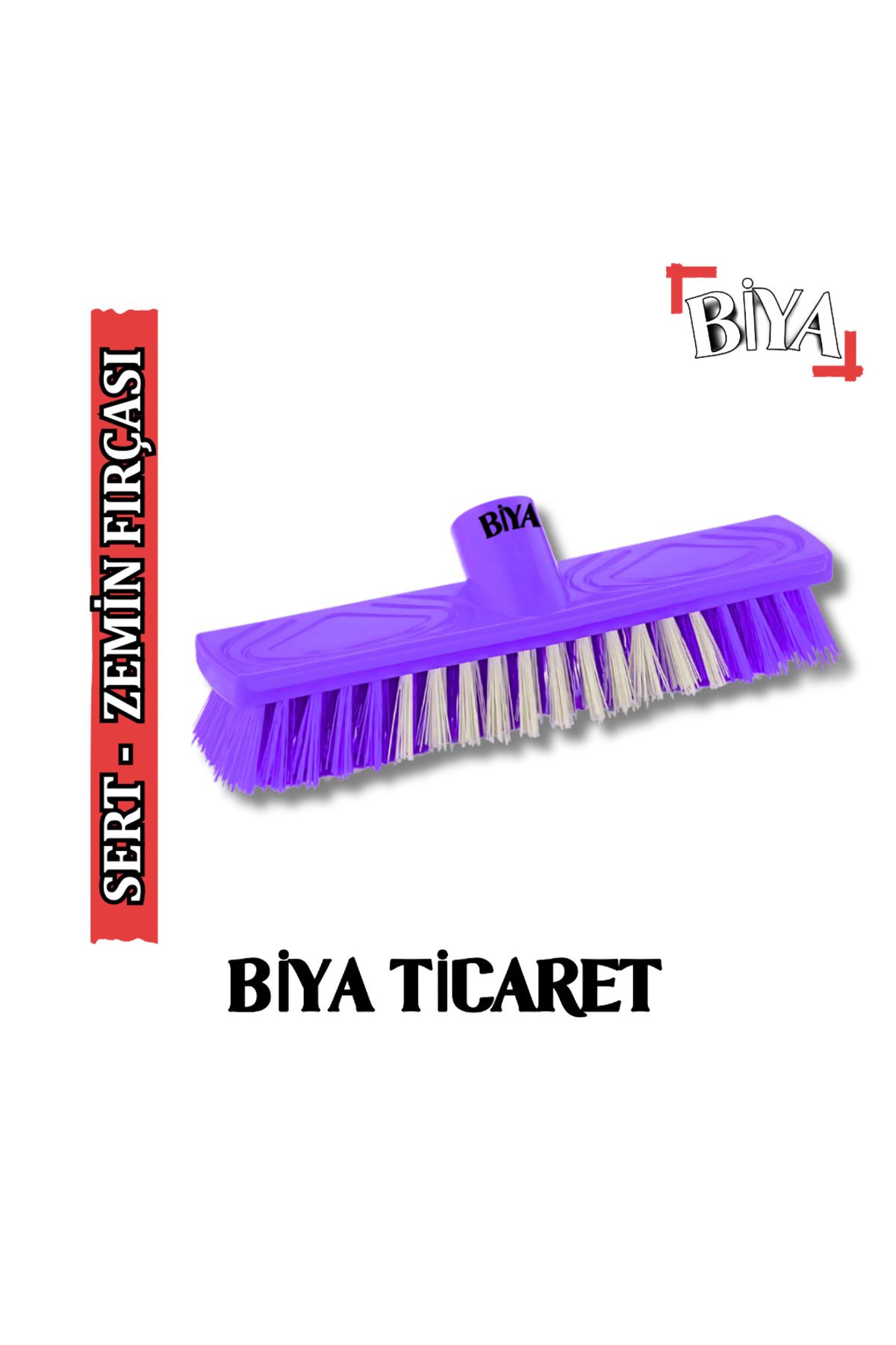 BİYA Lüks Sert Yer Fırçası Mor