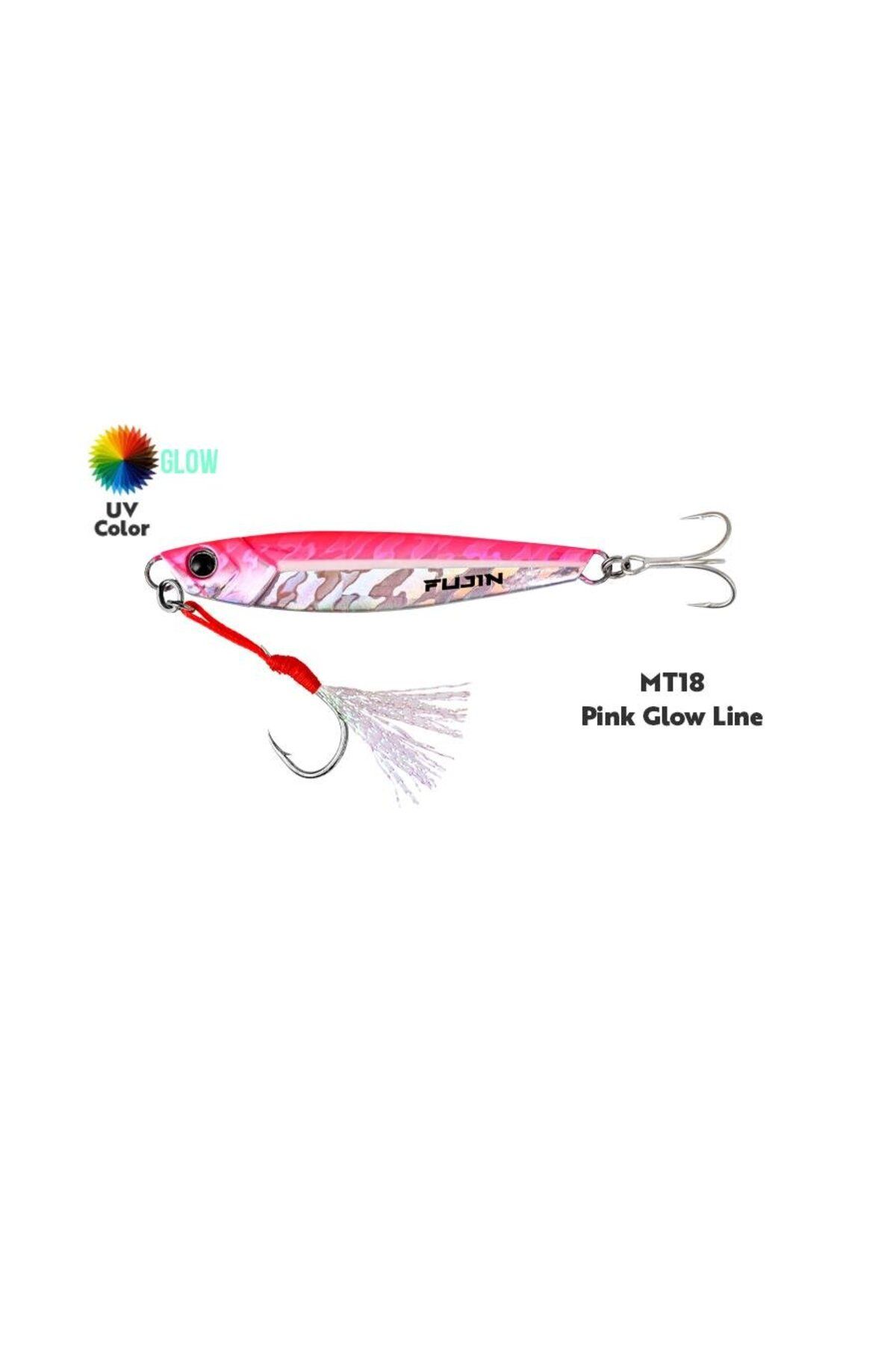 Fujin Jig-X 60gr Shore Jigging Jig Yem (RENK: MT18 Pink Glow Line )