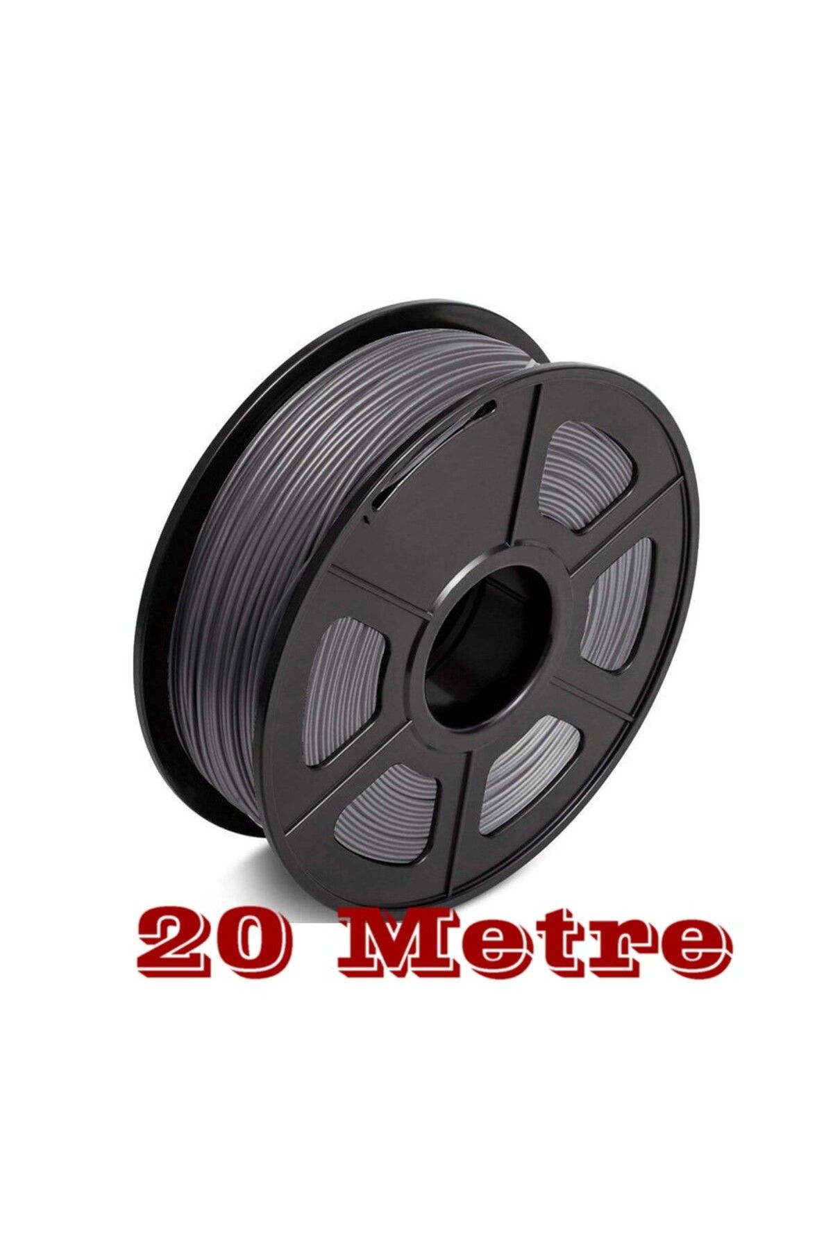 MKS 20 Metre PLA Filament Koyu Gri Renk 3D Kalem ve 3D Yazıcılar için Uygun 1.75 mm