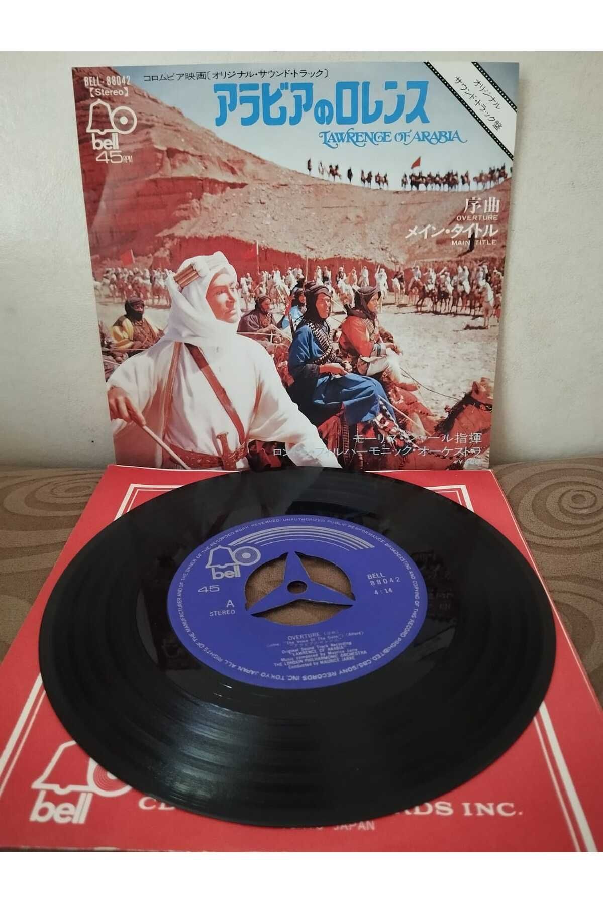 Plakperest LAWRENCE OF ARABIA ( Soundtrack) - 1971 Japonya Basım 45lik Plak-2.El