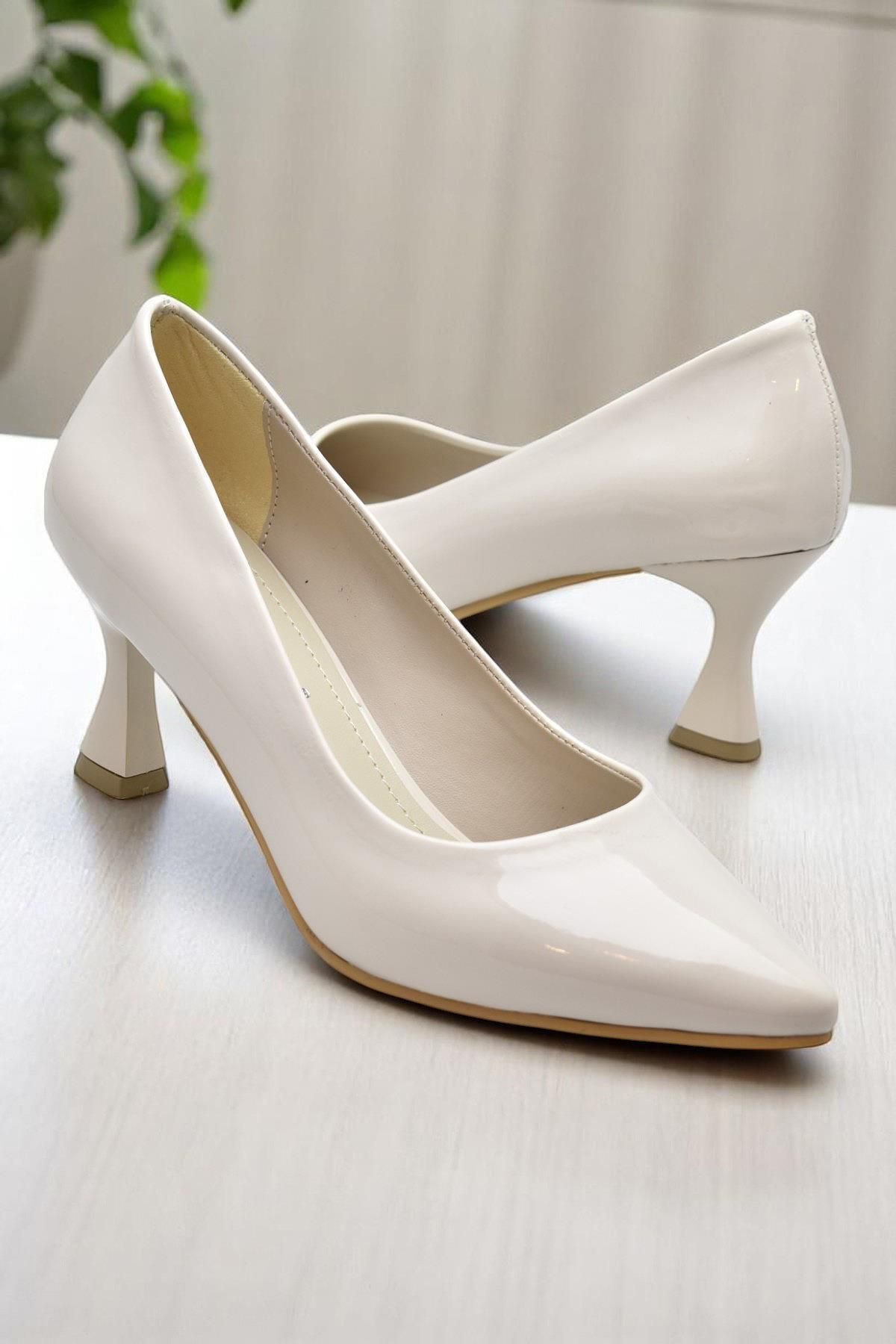 ISPARTALILAR 6508 7cm Kadın Topuklu Ayakkabı Stiletto Abiye Düğün Nişan Ayakkabısı