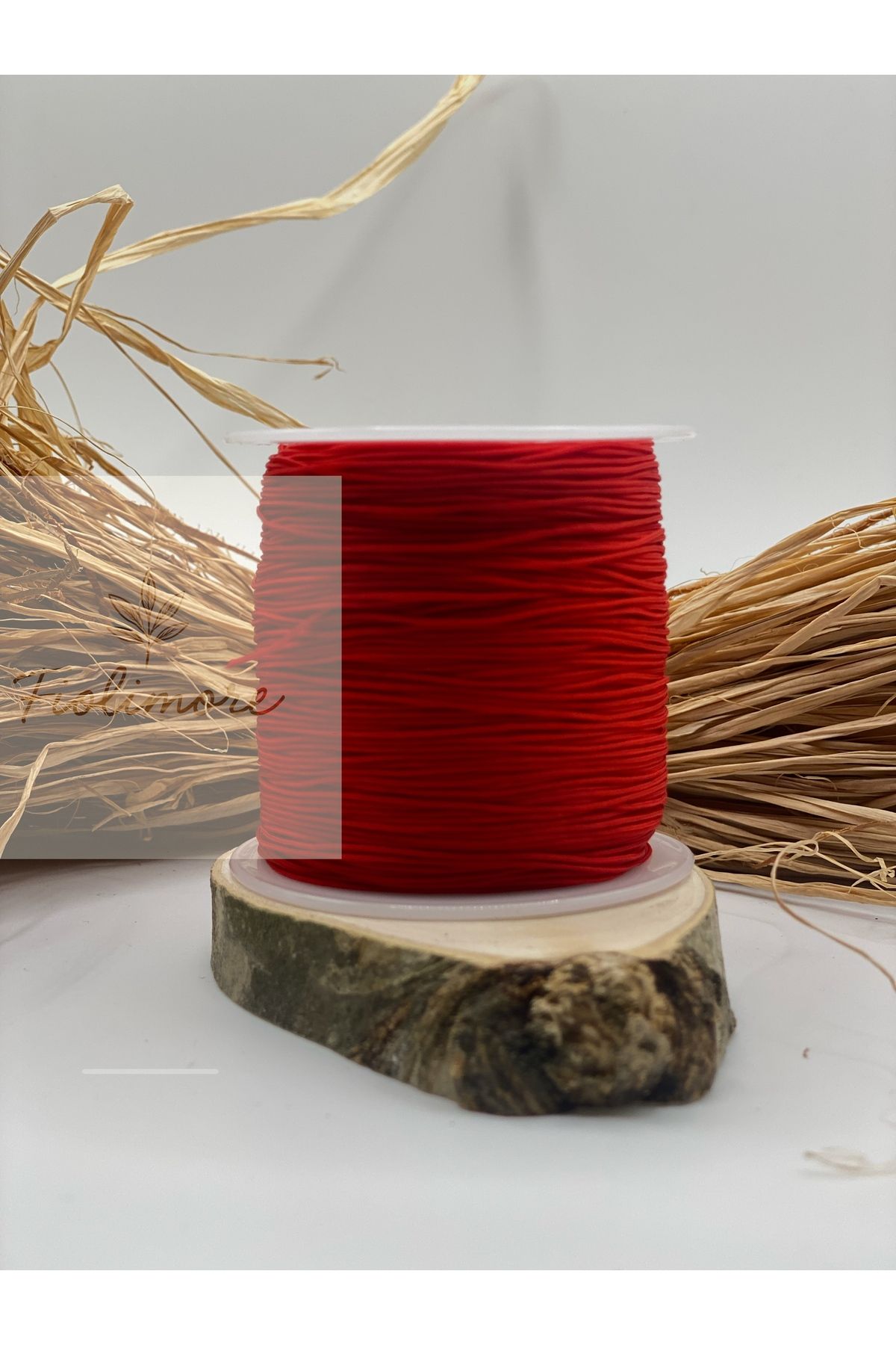 Fiolimore Paraşüt İpi 1 mm Kırmızı 1.Kalite (1 Bobin 100 Metre) Takı Bileklik İpi