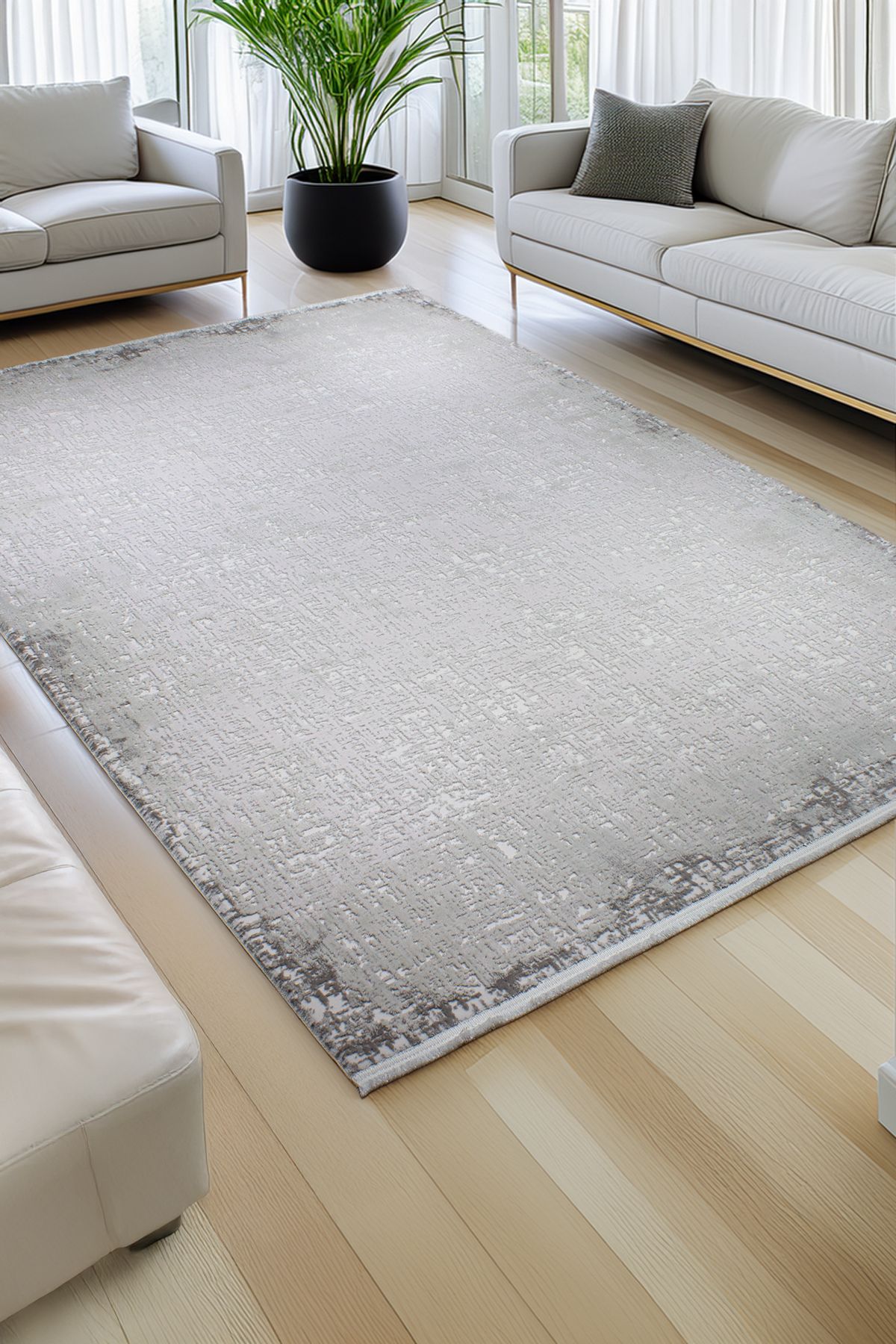 Apex Azur 6551 Gri Salon, Oturma Odası, Yatak Odası, Mutfak, Hol Halısı
