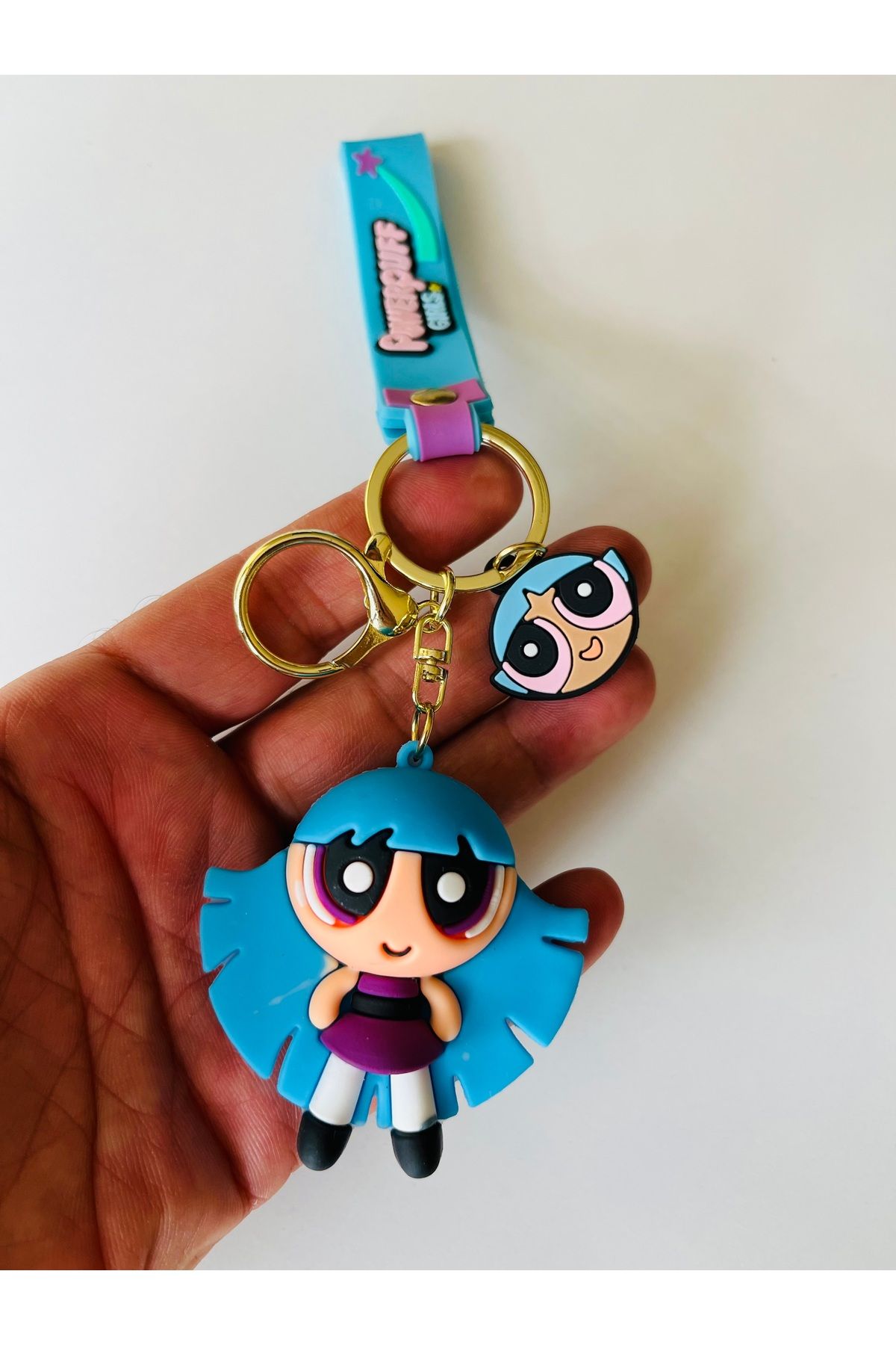 Açıkmeşe Ev Yaşam Ürünleri Powerpuff Girls Anahtarlık Çanta Süsü Çanta çarm