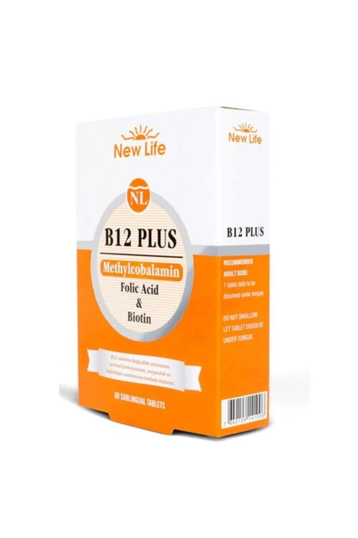 newlife acessories New Life B12 Plus Folik Asit ve Biotin İçeren Takviye Edici 60 Tablet