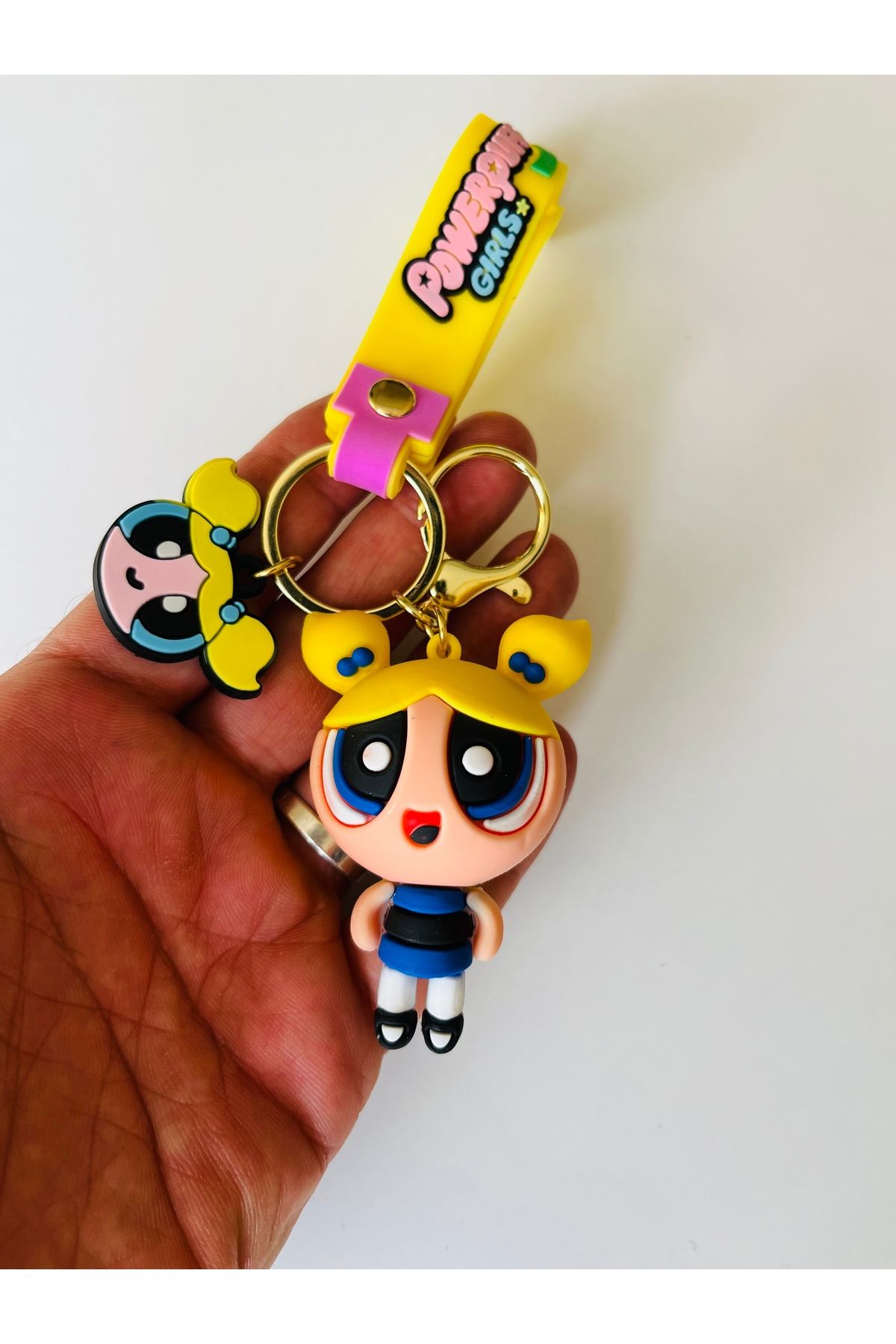 Açıkmeşe Ev Yaşam Ürünleri Powerpuff Girls Anahtarlık Çanta Süsü Çanta çarm