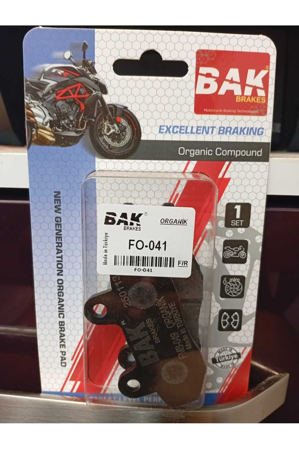 BAK BRAKES TVS APACHI RTR 200 ÖN BALATA