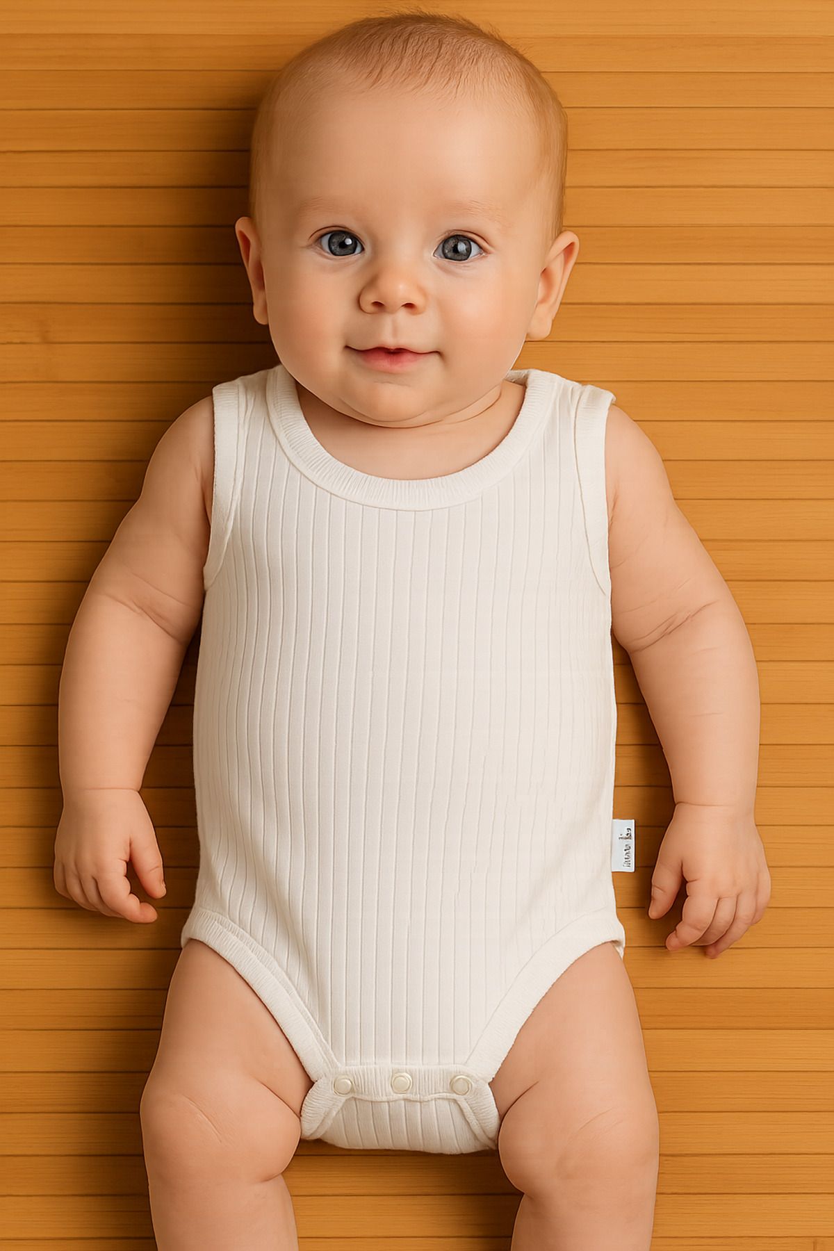 agugu Ribanalı Body Beyaz 18Ay-2Y-3Y-4Y