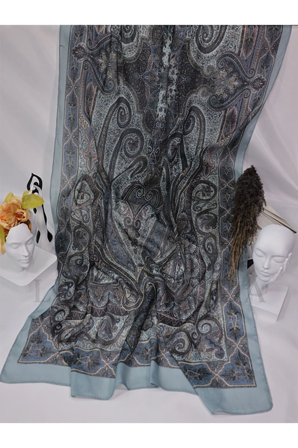 LUSSAMODA GLAMOUR-PAMUKLU-ETNİK-SOFT ŞAL
