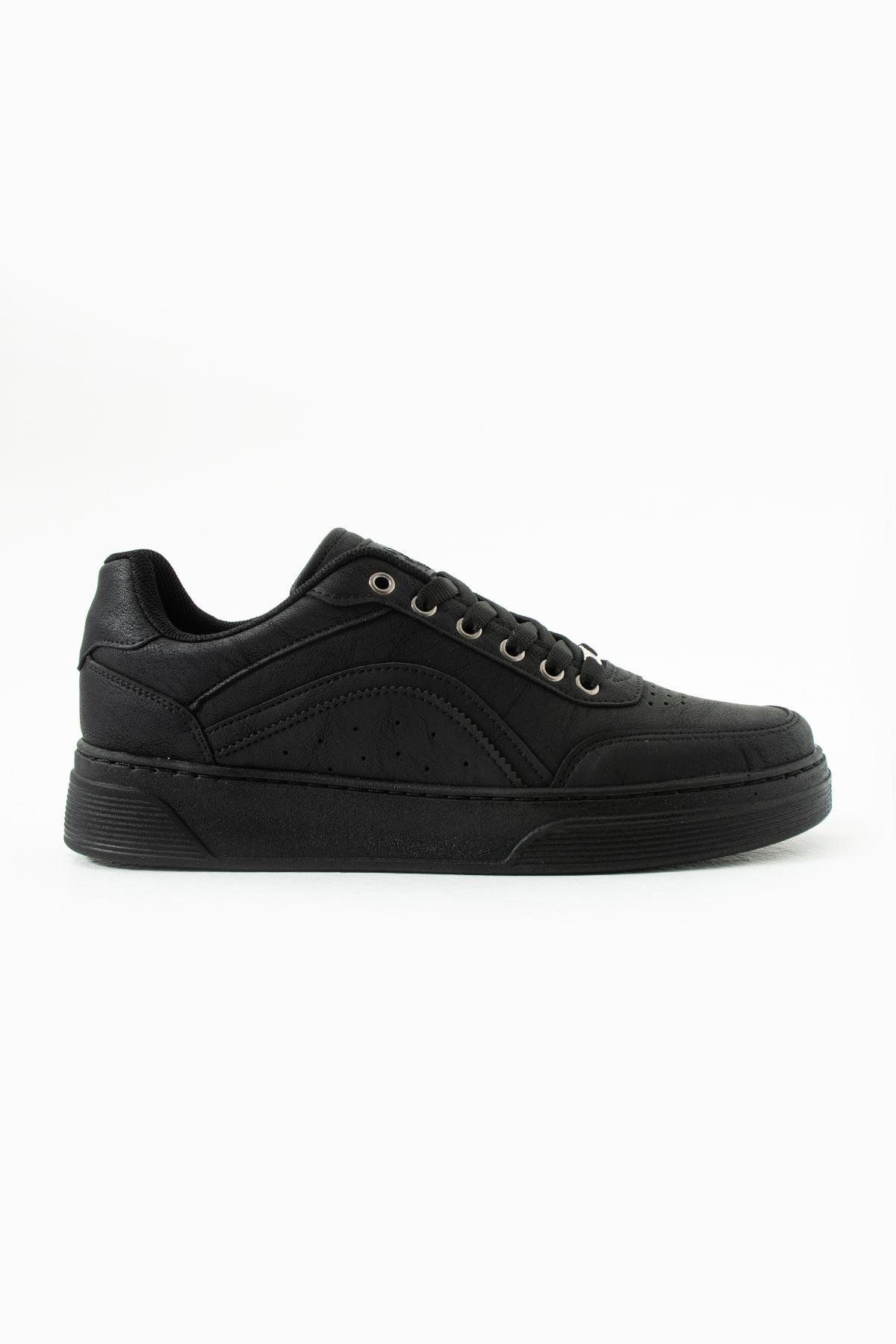 L.A Polo Siyah Delikli Erkek Sneaker