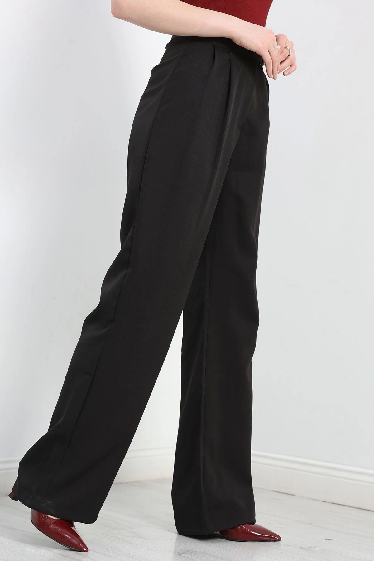 OurStyles Kemer Cırtlı Pantolon Siyah - 1146.2031.