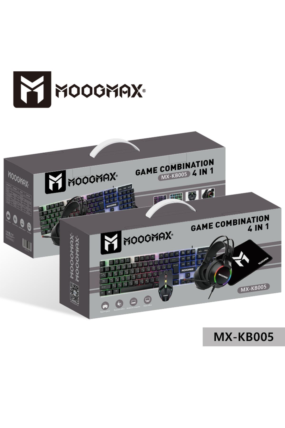 MOOGMAX-باكج ألعاب متكامل 4 في 1 من موج ماكس –كيبورد قيمنق مضيء، ماوس قابل لتغيير DPI، سماعة صوت محيطي ناعمة 2