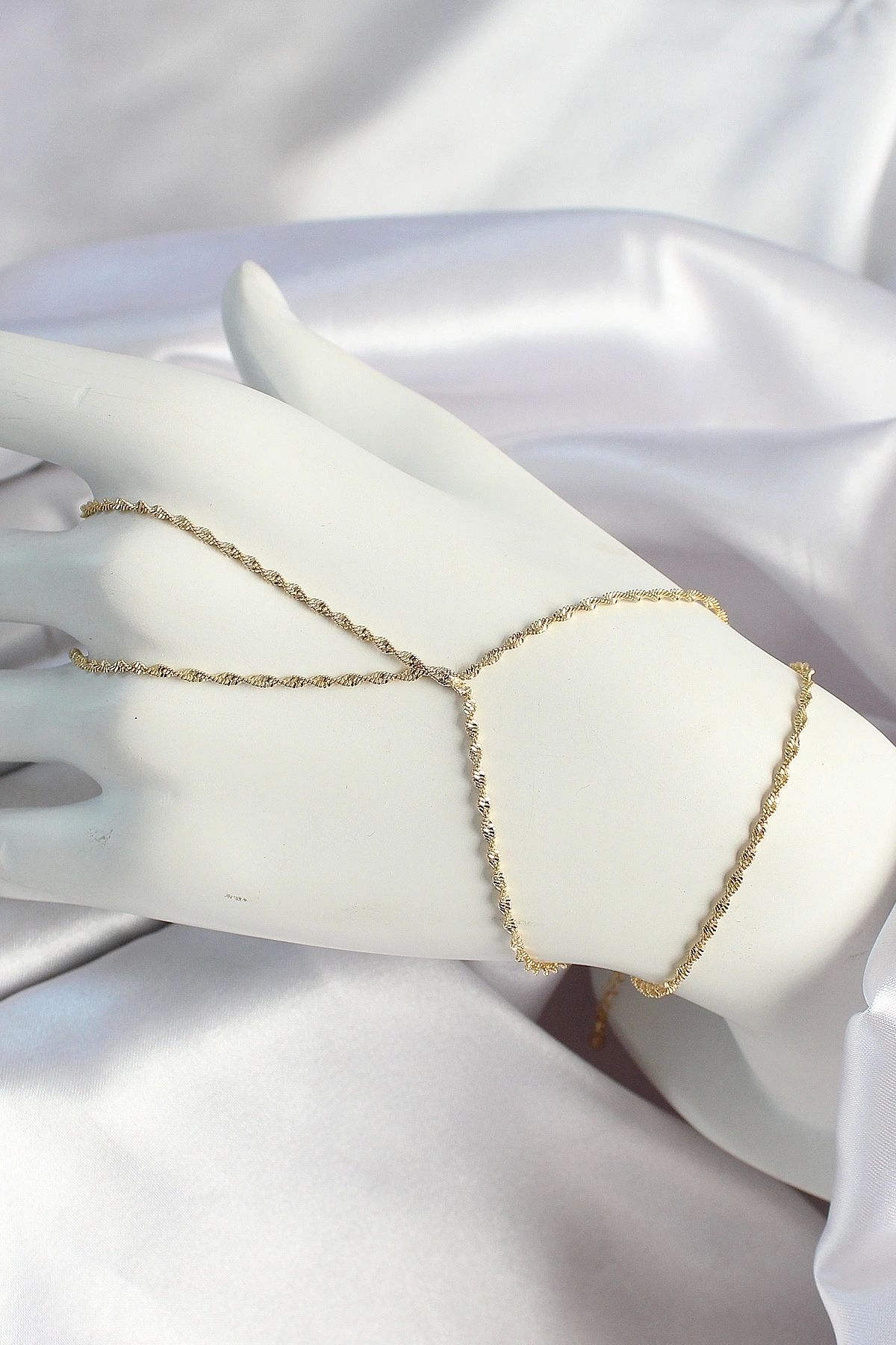 OurStyles Pirinç Gold Renk Burgulu Şahmeran - Tj-sn636 - Trend Ürün - Şık Tasarım